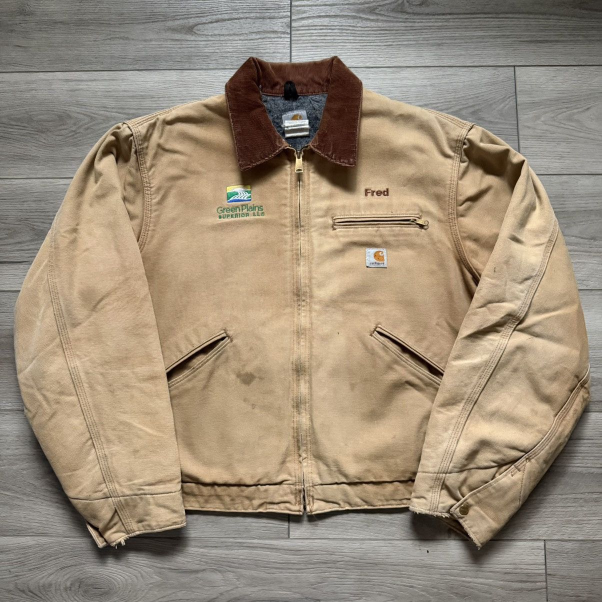 Carhartt vintage j01 BRN carhartt Detroit jacket XL Size US XL / EU 56 / 4 - 2 Thumbnail