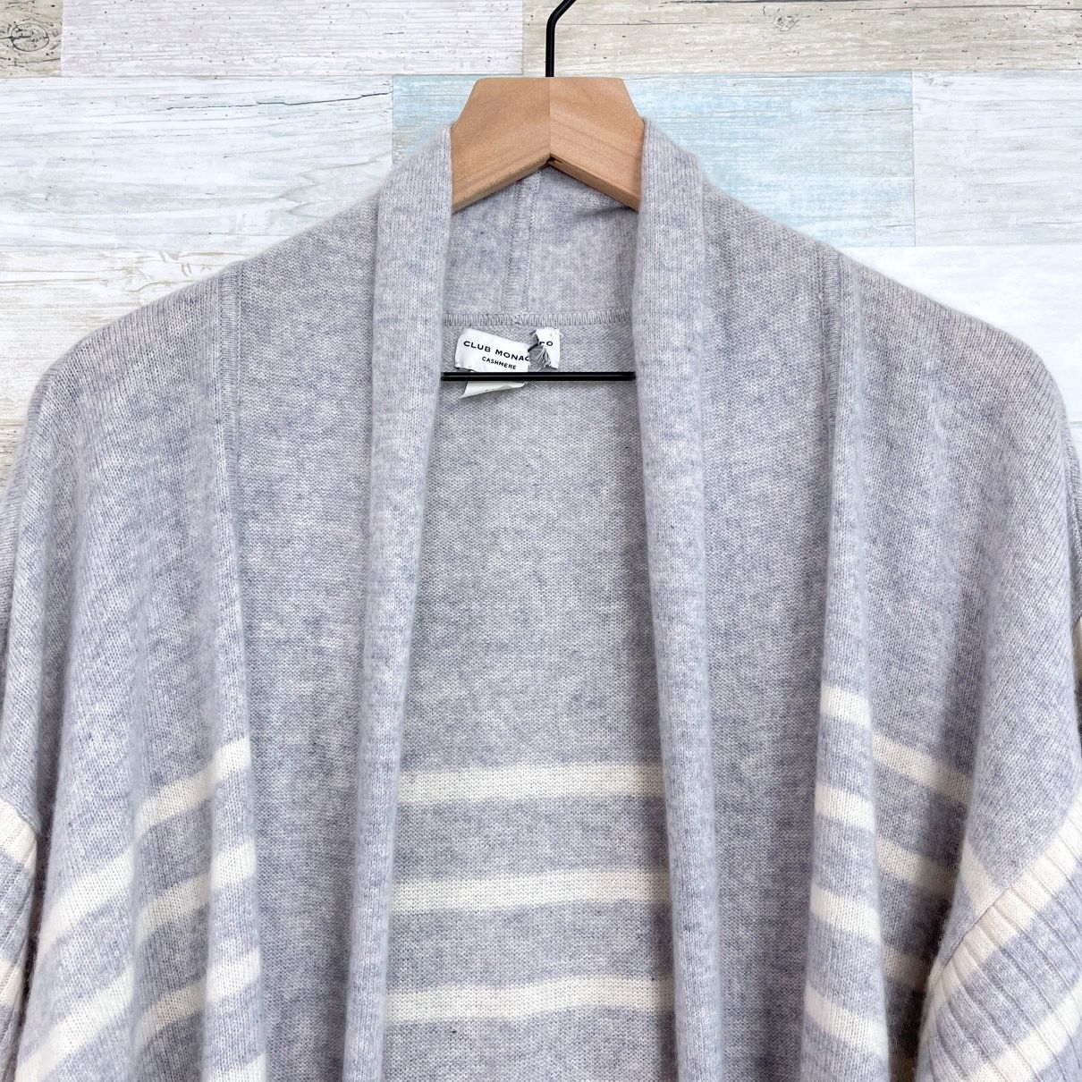 Club Monaco Club Monaco Cashmere Beach Duster Cardigan Gray Womens L Size L / US 10 / IT 46 - 2 Thumbnail