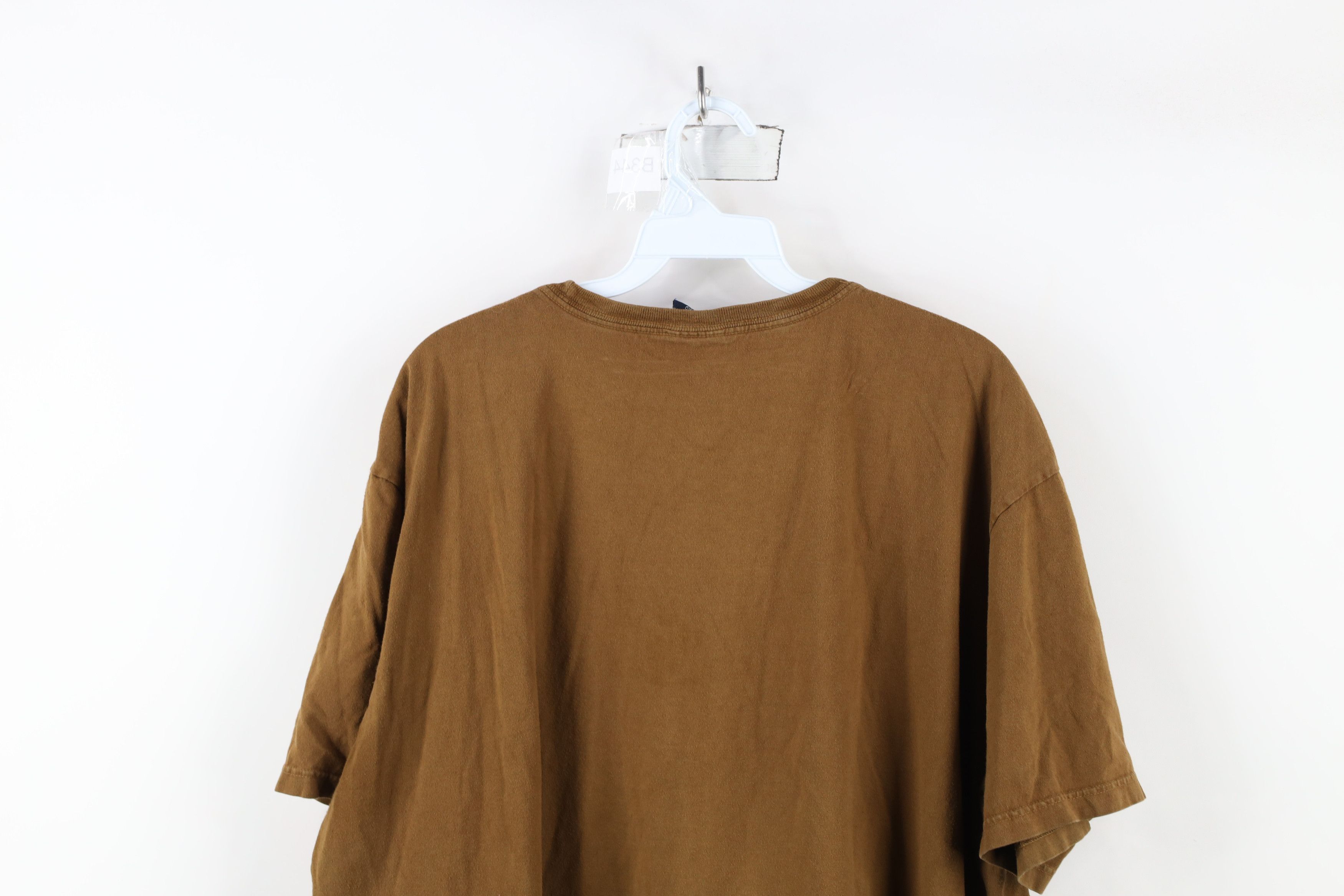 Ralph Lauren × Vintage Vintage 90s Ralph Lauren Short Sleeve T-Shirt Brown Cotton Size US XL / EU 56 / 4 - 13 Thumbnail
