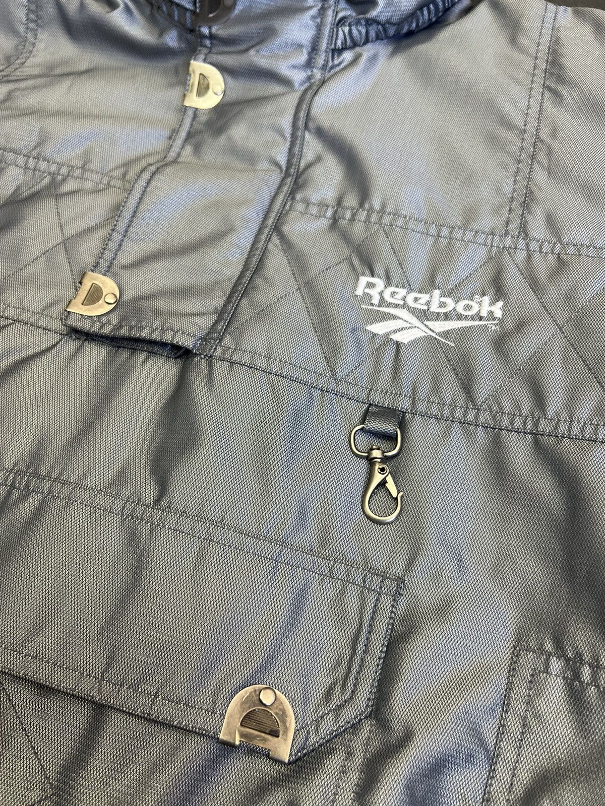 Reebok × Vintage Crazy Metallic futuristic vintage 90s reebok anorak jacket Size US L / EU 52-54 / 3 - 7 Thumbnail