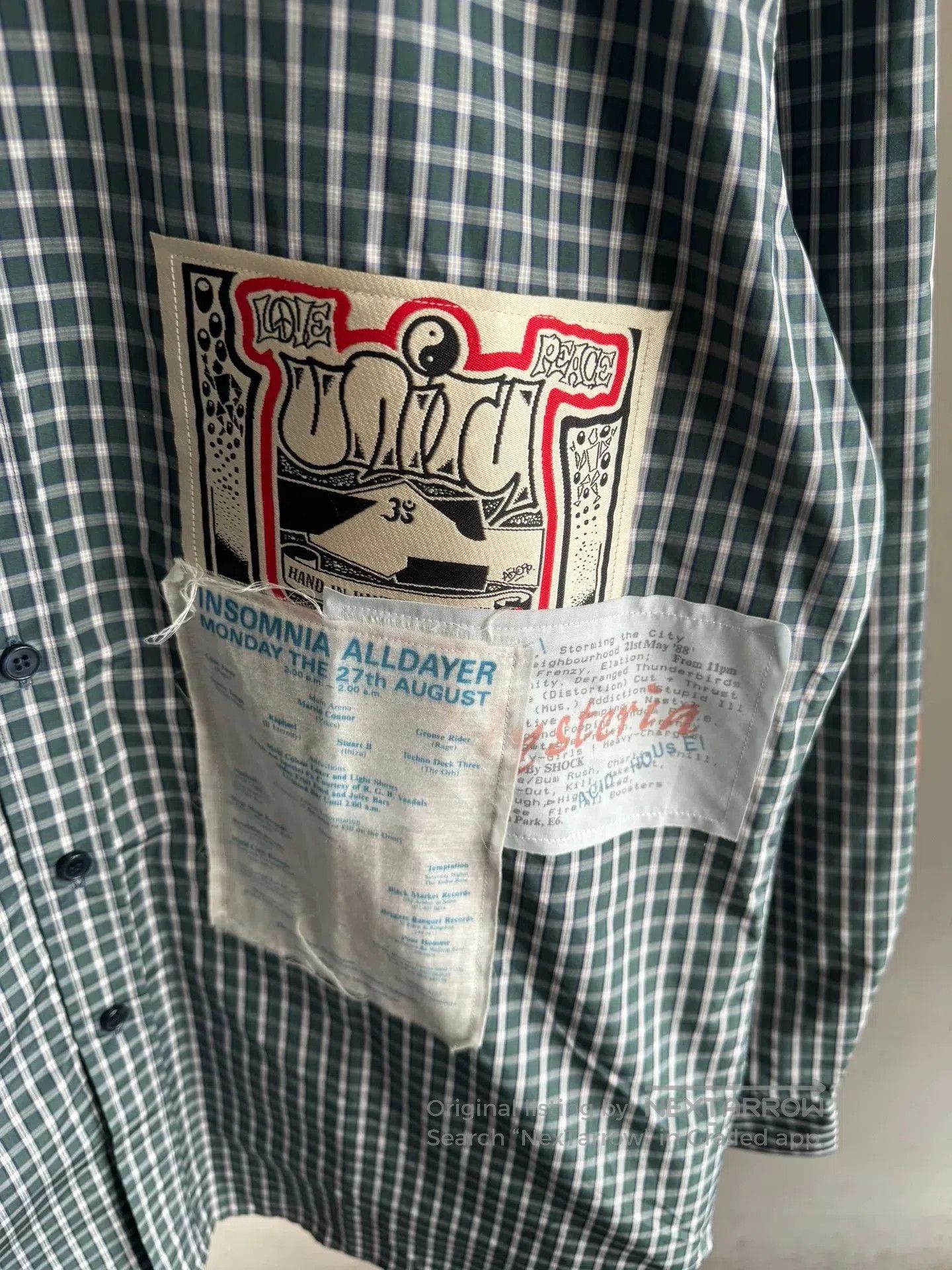 Martine Rose Martine Rose Green Plaid Patch Shirt. Size US L / EU 52-54 / 3 - 4 Thumbnail