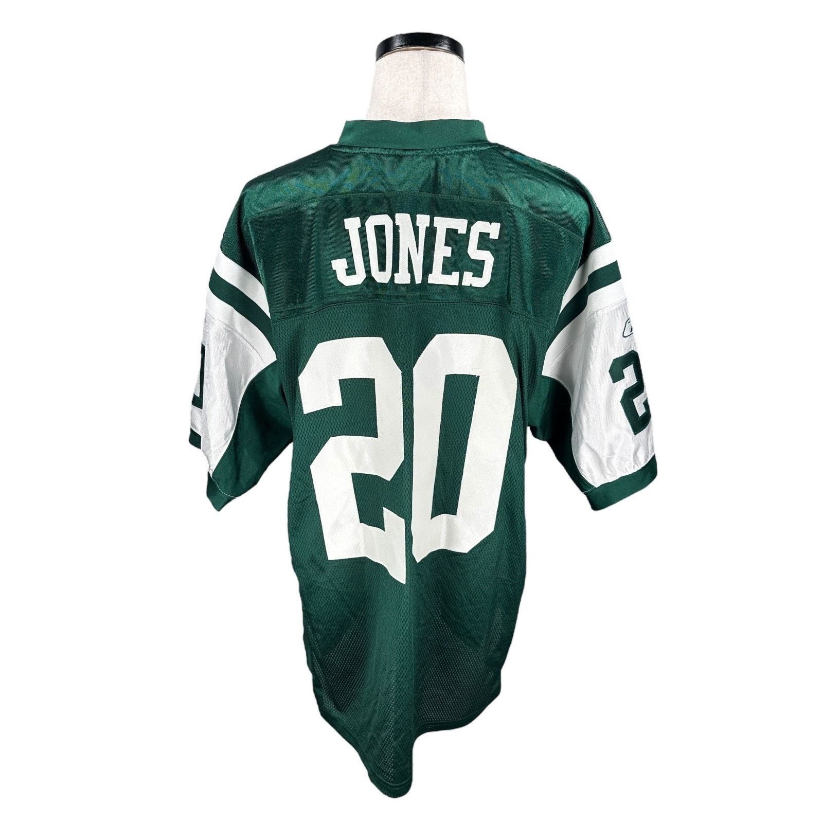 Reebok Reebok NY Jets Thomas Jones Jersey Mens 50 Green Stitched Size US XL / EU 56 / 4 - 6 Thumbnail