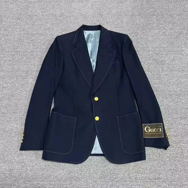 Gucci Gucci Navy blue suit suit 2501-Nextarrow Size 46R - 1 Thumbnail