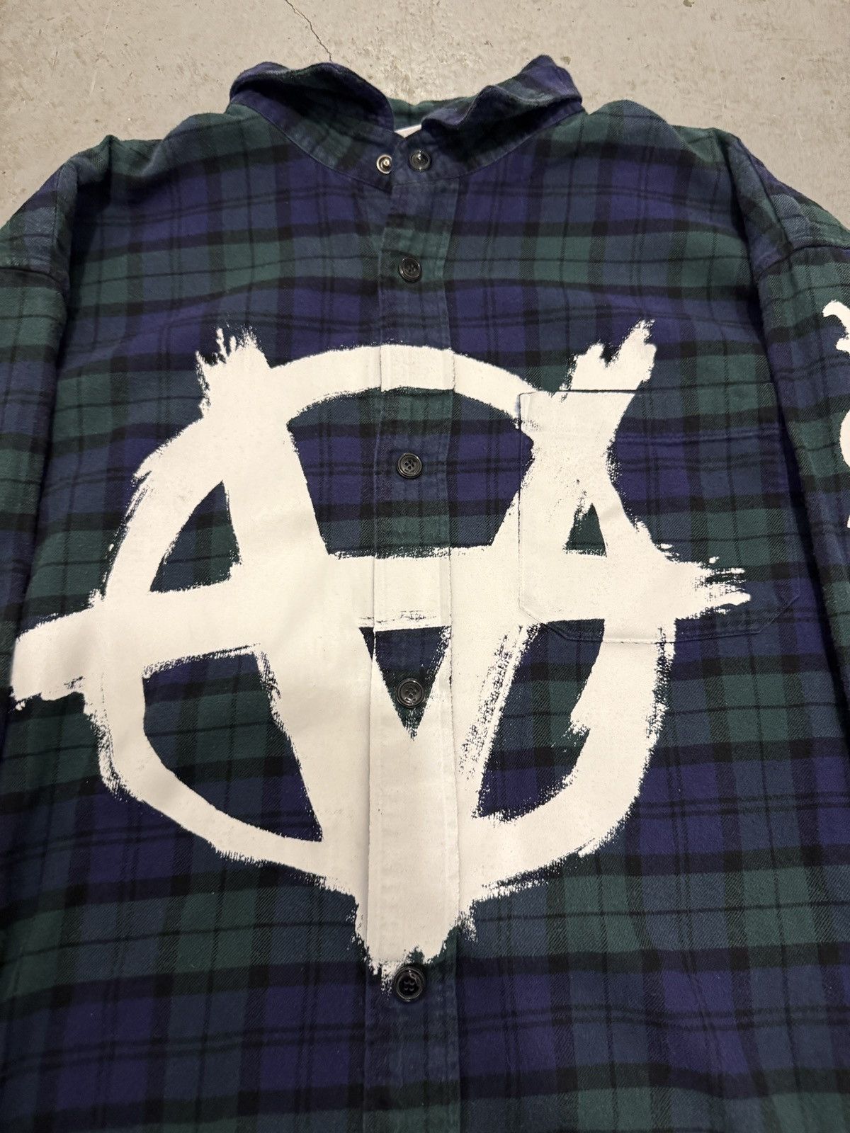 Vetements *RARE* VETEMENTS ANARCHY GOTH FLANNEL SHIRT GVASALIA Size US M / EU 48-50 / 2 - 8 Thumbnail
