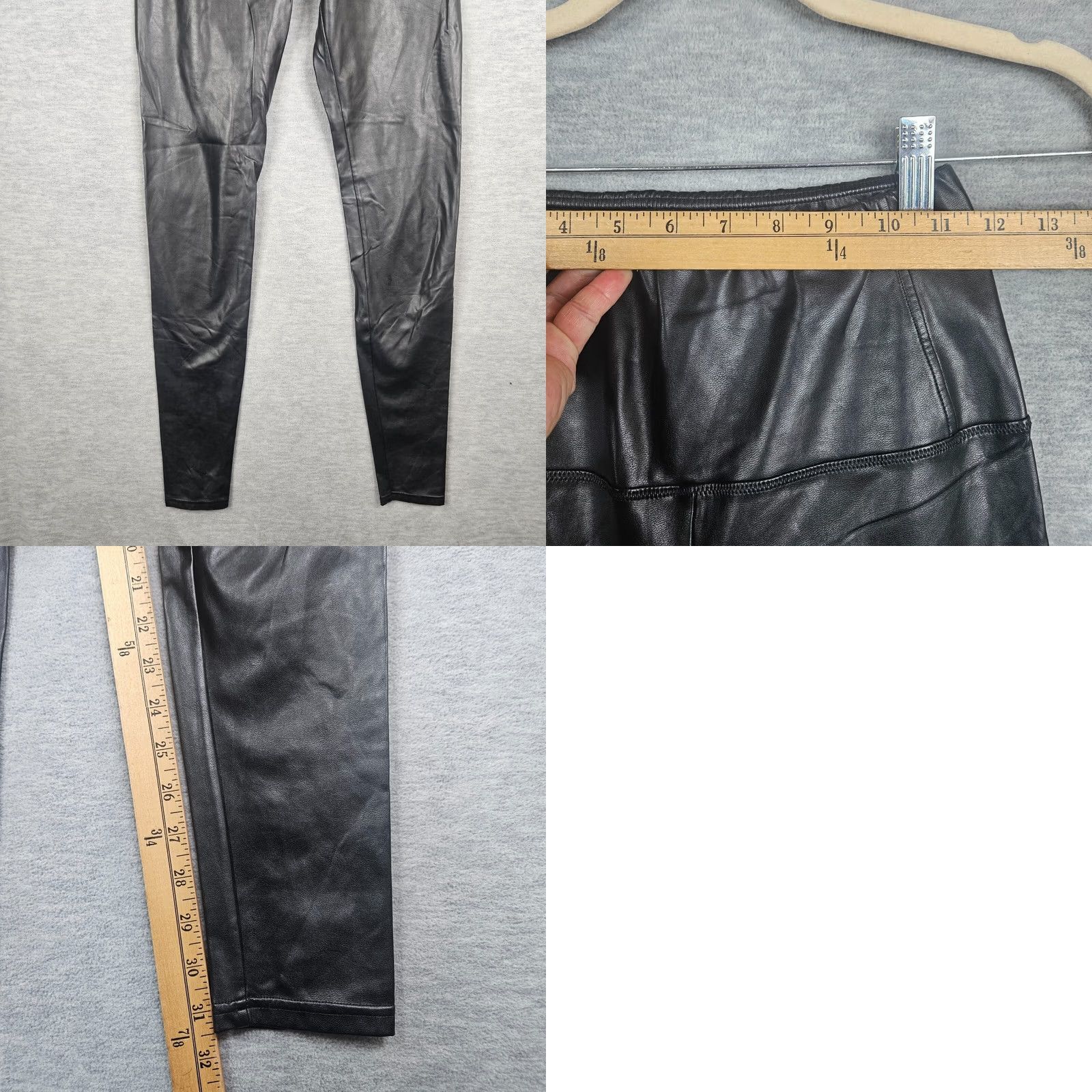 Vintage Wilfred Free Women's Daria Vegan High Rise Black Faux Leather Leggings Sz S Size 28" / US 6 / IT 42 - 8 Thumbnail