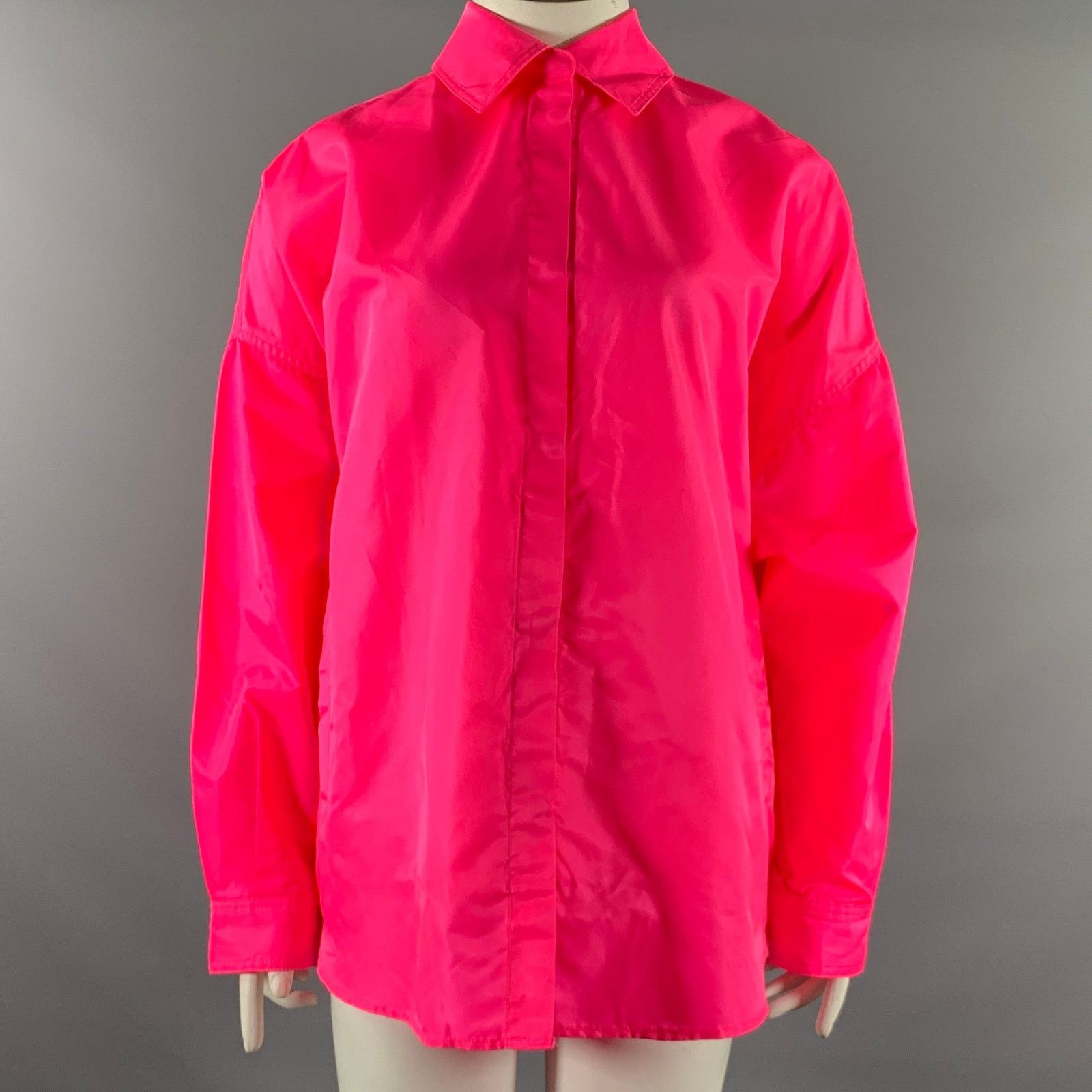Frankie Shop THE FRANKIE SHOP Size M/L Pink Polyester Shirt Jacket Shirt Size ONE SIZE - 1 Thumbnail