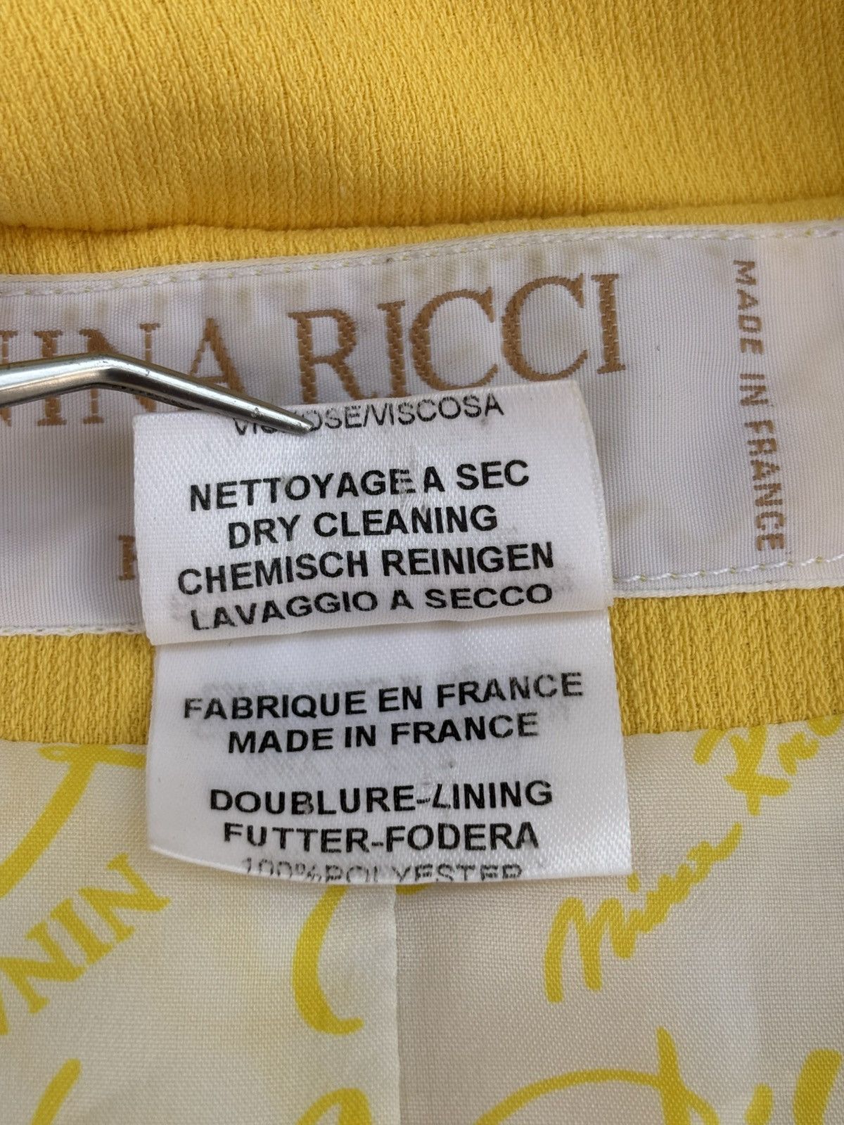 Nina Ricci 1980s Nina Ricci Archival Blazer Size XS / US 0-2 / IT 36-38 - 12 Thumbnail