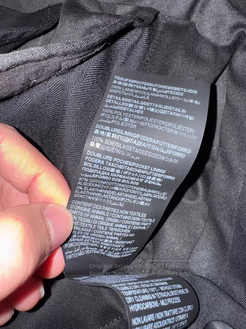 Saint Laurent Paris Saint Laurent Paris Dark Pattern Men's Smoking Pants Trous Size US 30 / EU 46 - 6 Thumbnail