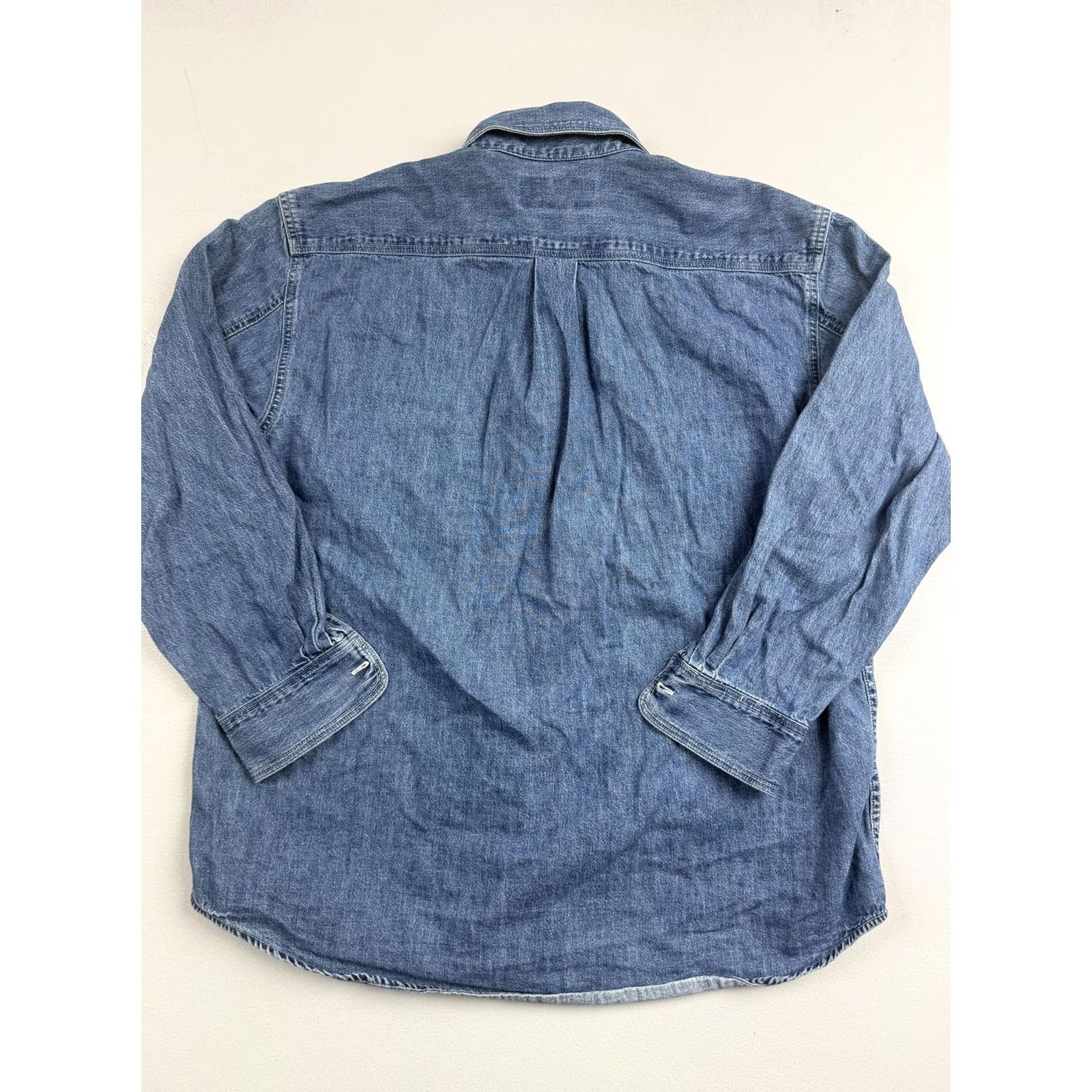 Denime VINTAGE LIMITEDjeans Button-Up Shirt Womens Small Blue Denim Long Sleeve Casual Size S / US 4 / IT 40 - 2 Thumbnail
