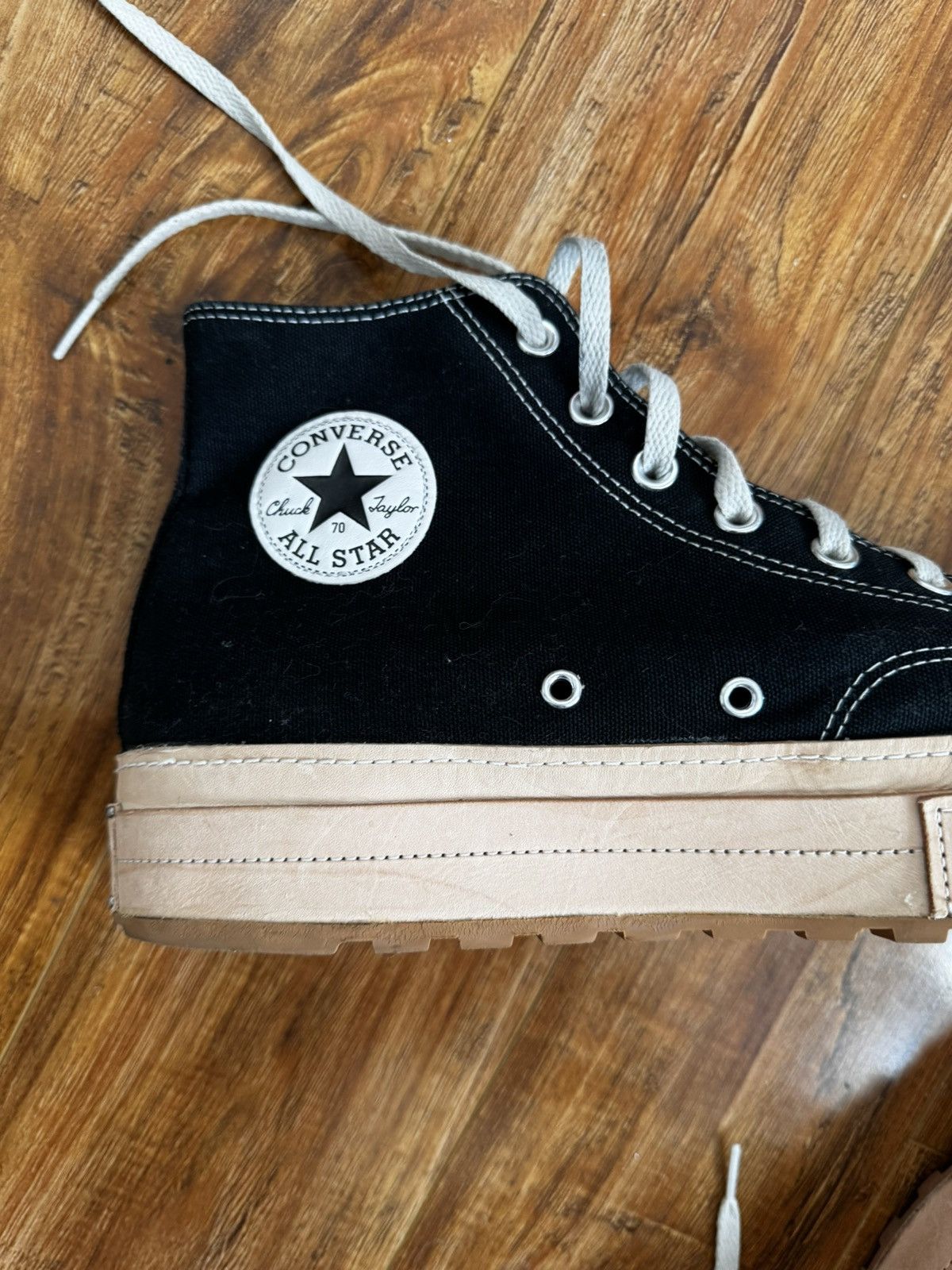 Custom Chuck Taylor Handmade Leather Resole vibram