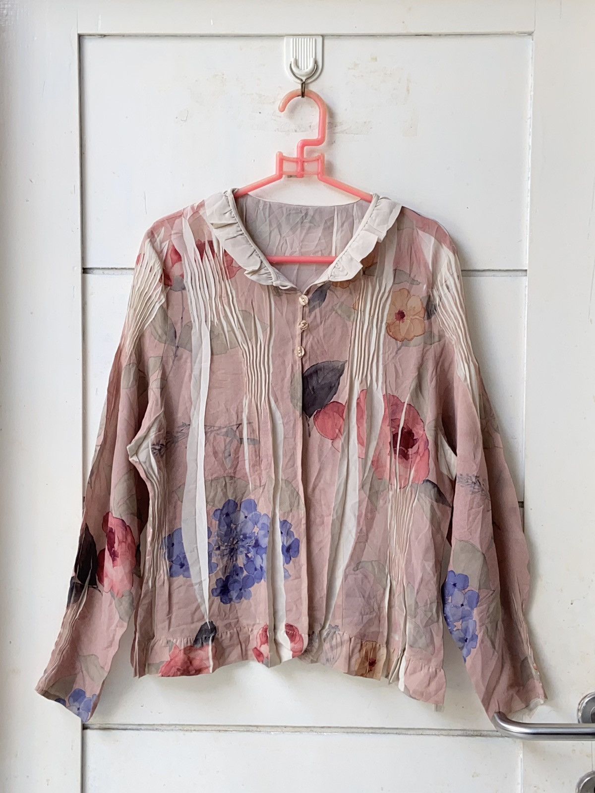 Other Issey Miyake Floral Patterned Blouse Size S / US 4 / IT 40 - 9 Thumbnail