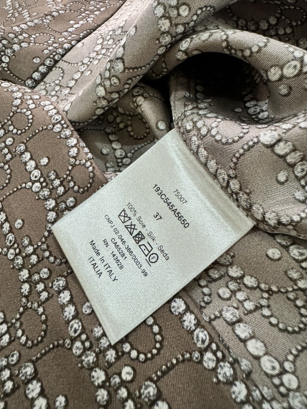 Dior Dior Oblique Silk Shirt Size US S / EU 44-46 / 1 - 3 Thumbnail