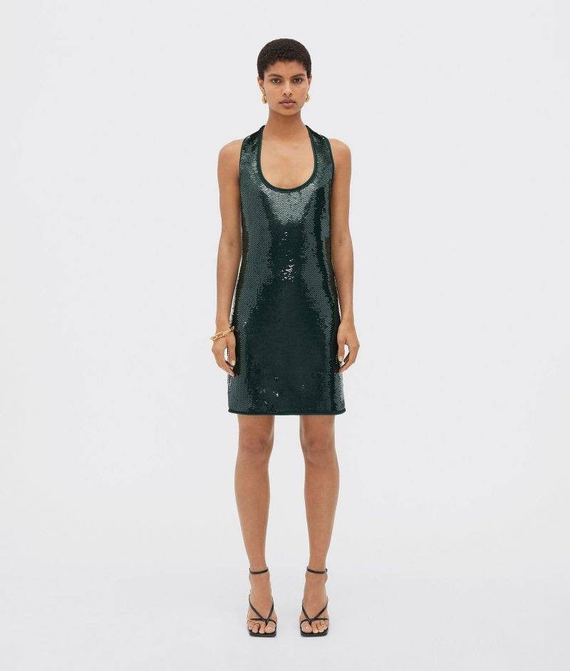 Bottega Veneta o1loc1c0824 707993 Dress in Green Size M / US 6-8 / IT 42-44 - 1 Thumbnail