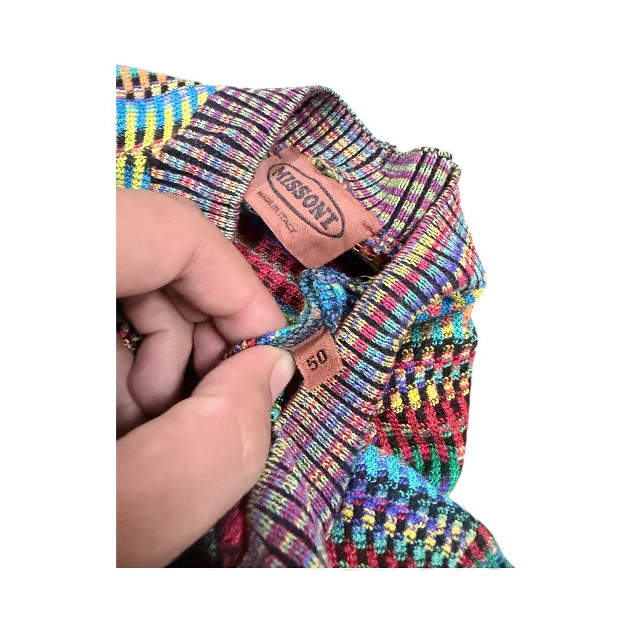 Missoni Vtg🔥Missoni Static Multicolor Knitted Tee Made In Italy Size US M / EU 48-50 / 2 - 15 Thumbnail
