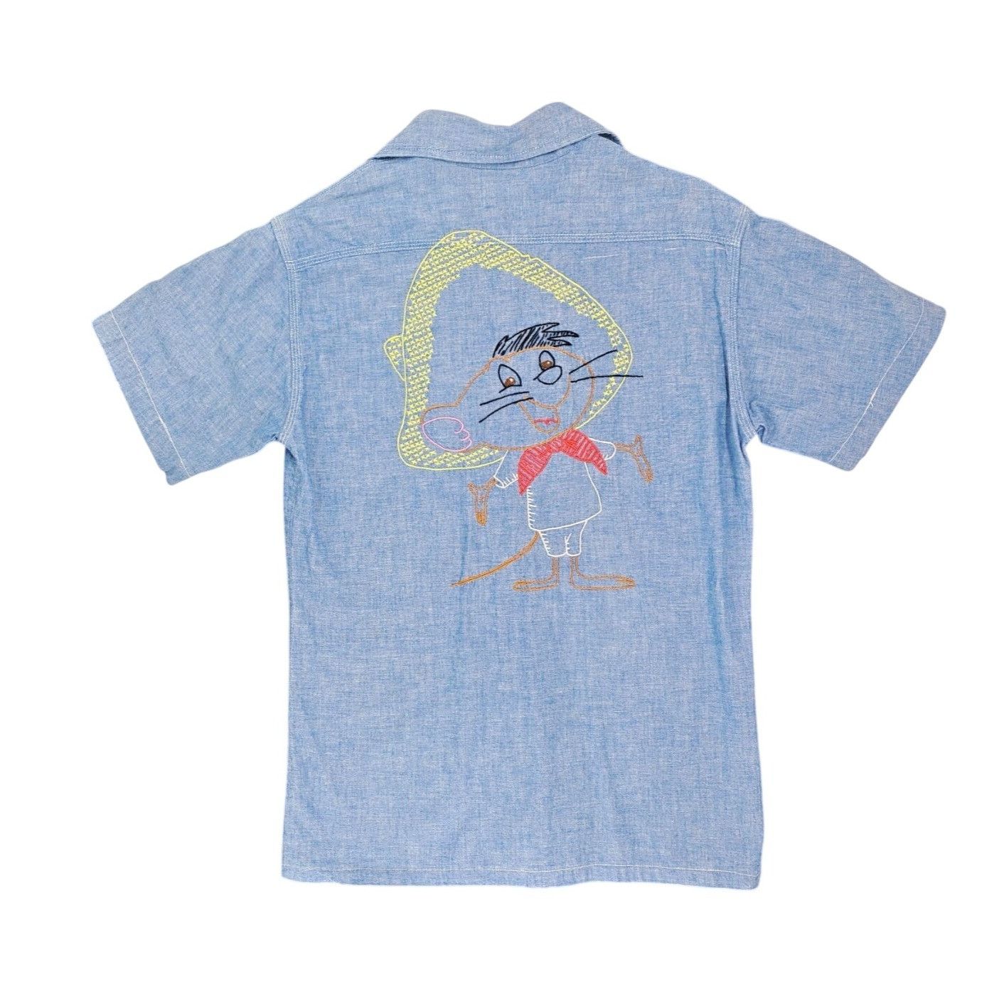 Big Mac Vintage Big Mac Chambray Shirt Speedy Gonzales Embroidery JC Size US S / EU 44-46 / 1 - 2 Thumbnail