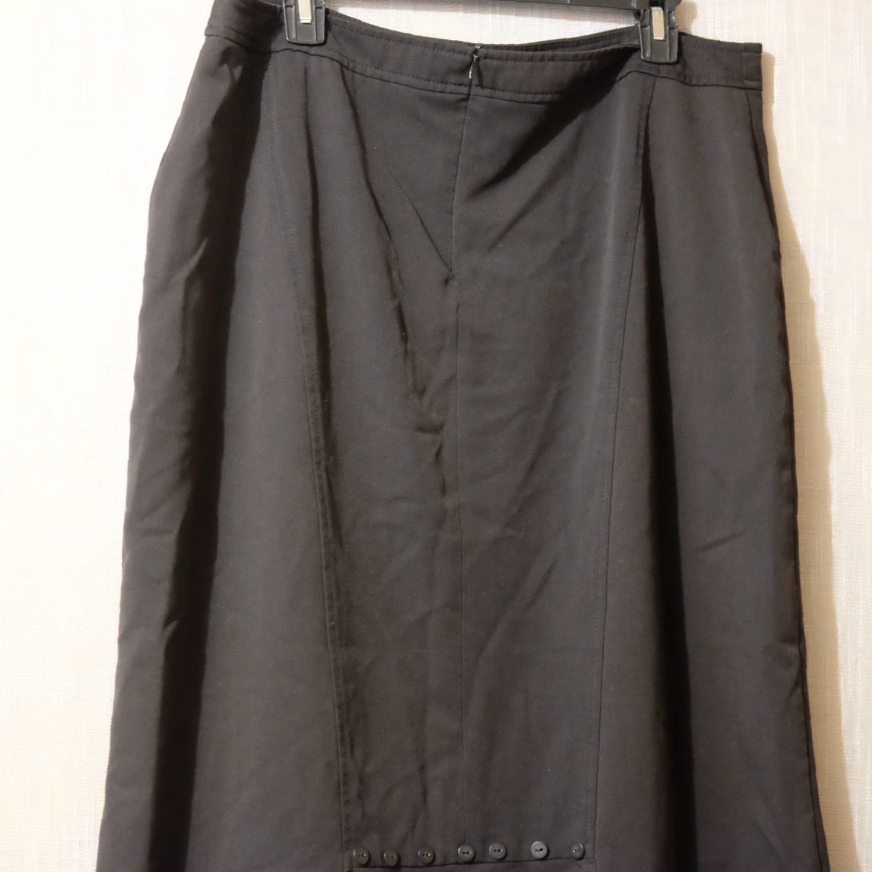 Vintage Tall Girl Maxi Skirt Long Black Flare Stretch Womens 18 Size 40" / US 18 - 5 Thumbnail