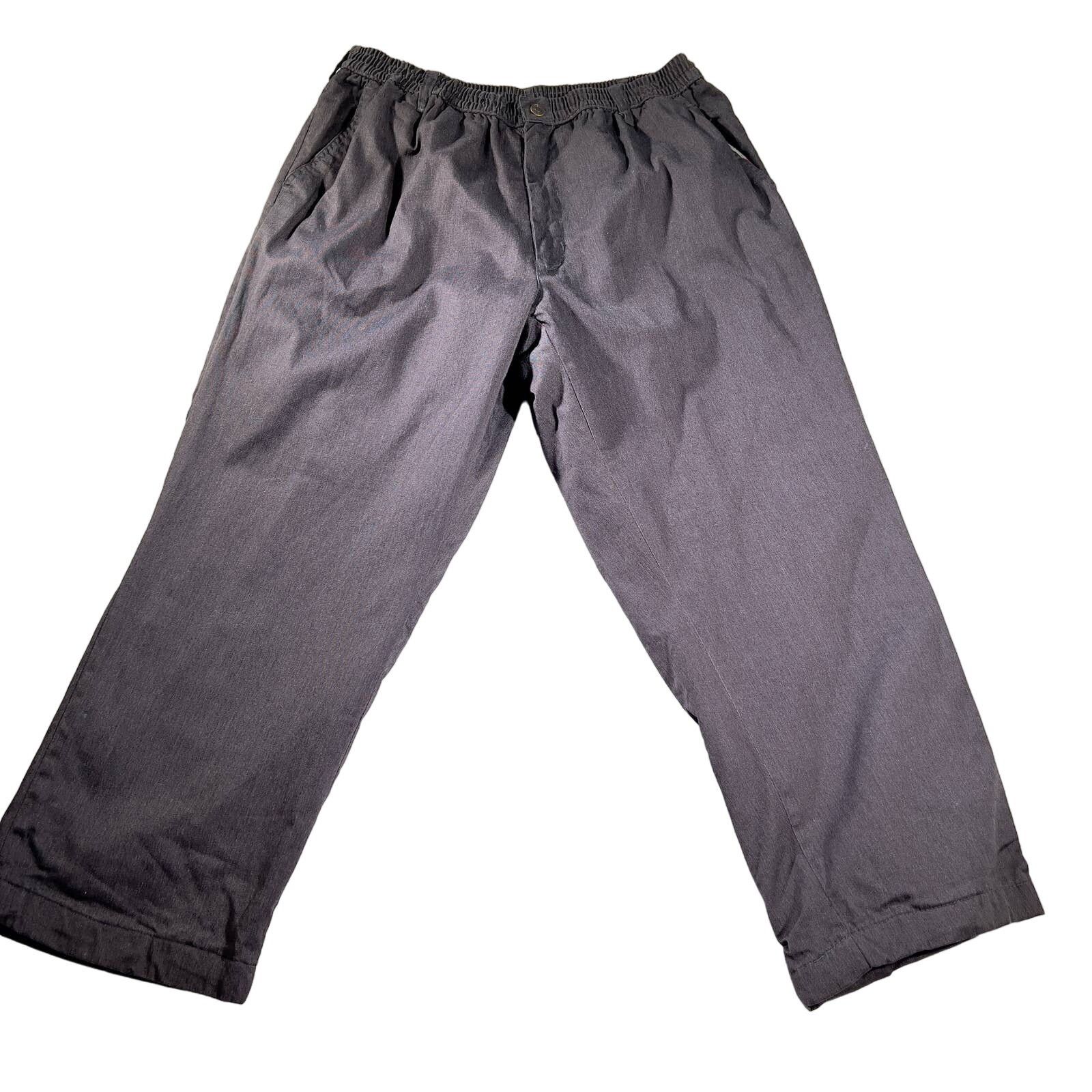 Haband Haband's Ice House Flannel Lined Pants Slacks Mens 42W x 27L Size US 42 / EU 58 - 1 Thumbnail