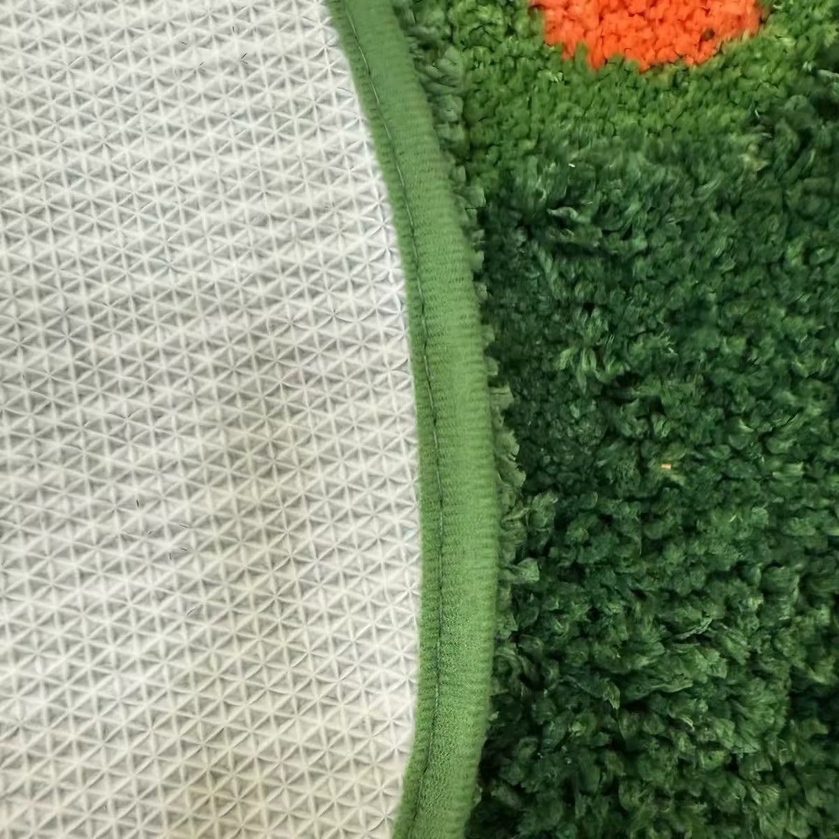 Handmade × Other Cartoon Green Frog Fluffy Decoration Handmade Tufted Carpet Size ONE SIZE - 7 Thumbnail