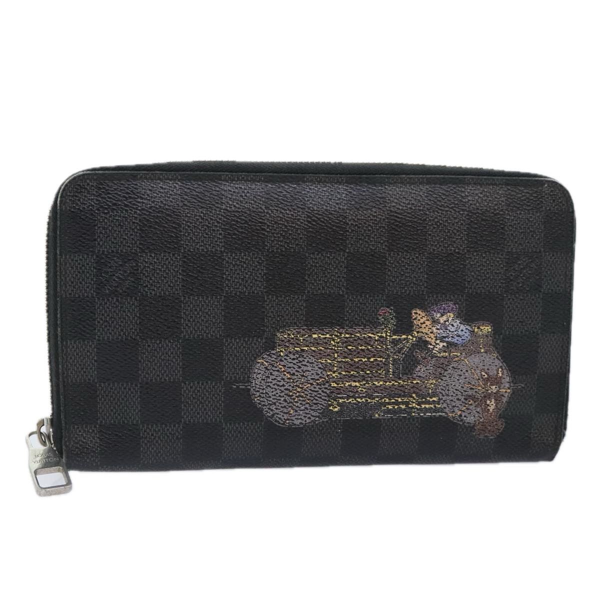 Louis Vuitton Zippy Organizer Grey Canvas Wallet (Pre-Owned) Size ONE SIZE - 1 Thumbnail