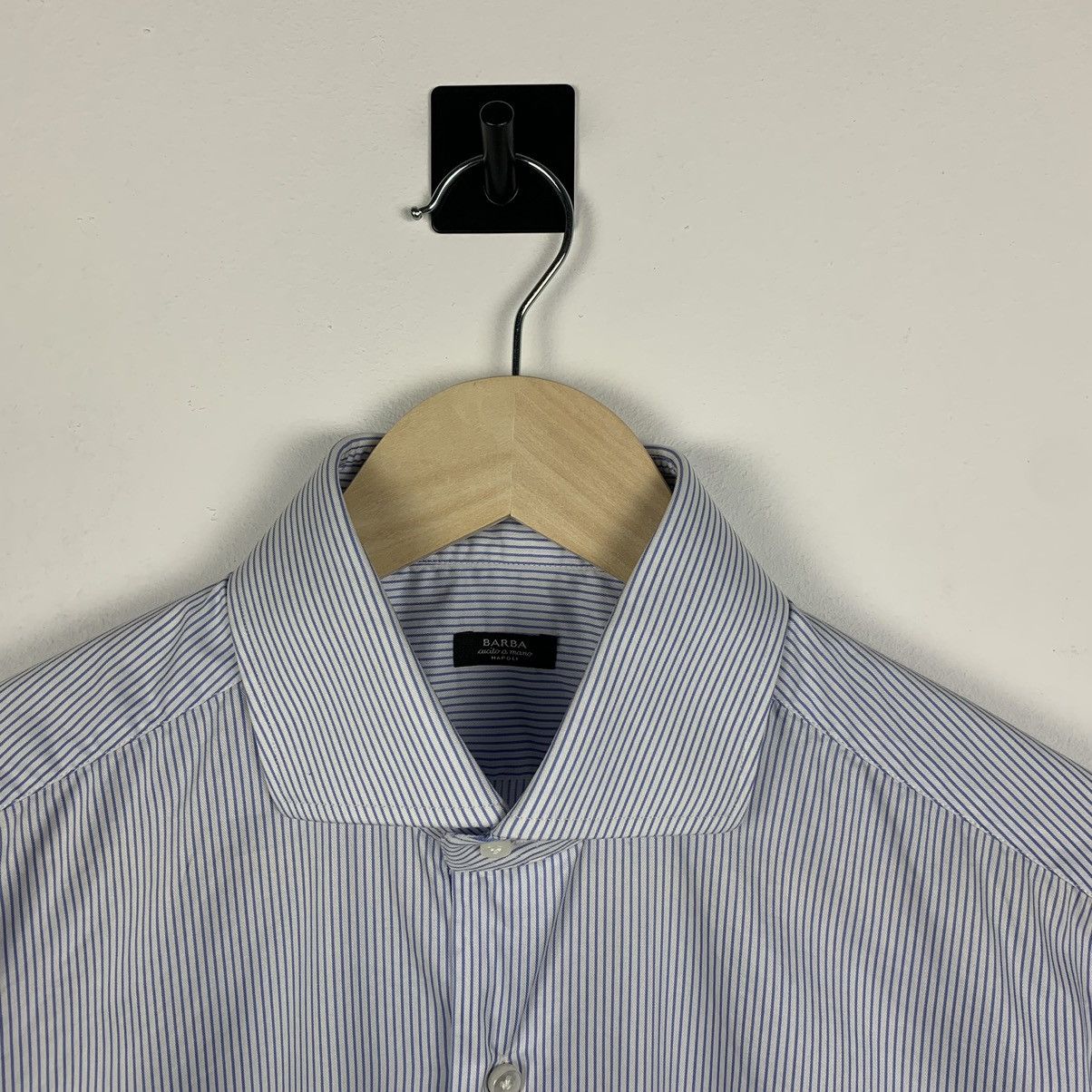 Barba Napoli Barba Napoli Classic Formal Dress Shirt Men’s Size 39 Blue Size US M / EU 48-50 / 2 - 7 Thumbnail