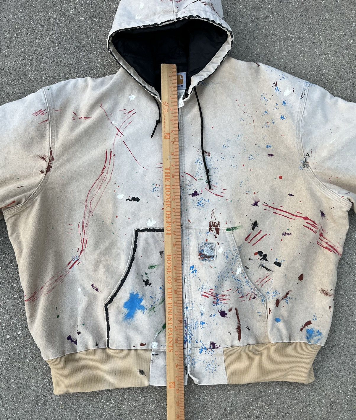 Carhartt Vintage Carhartt Jacket Hoodie Sun Faded Distressed Thermal Size US XXL / EU 58 / 5 - 7 Thumbnail