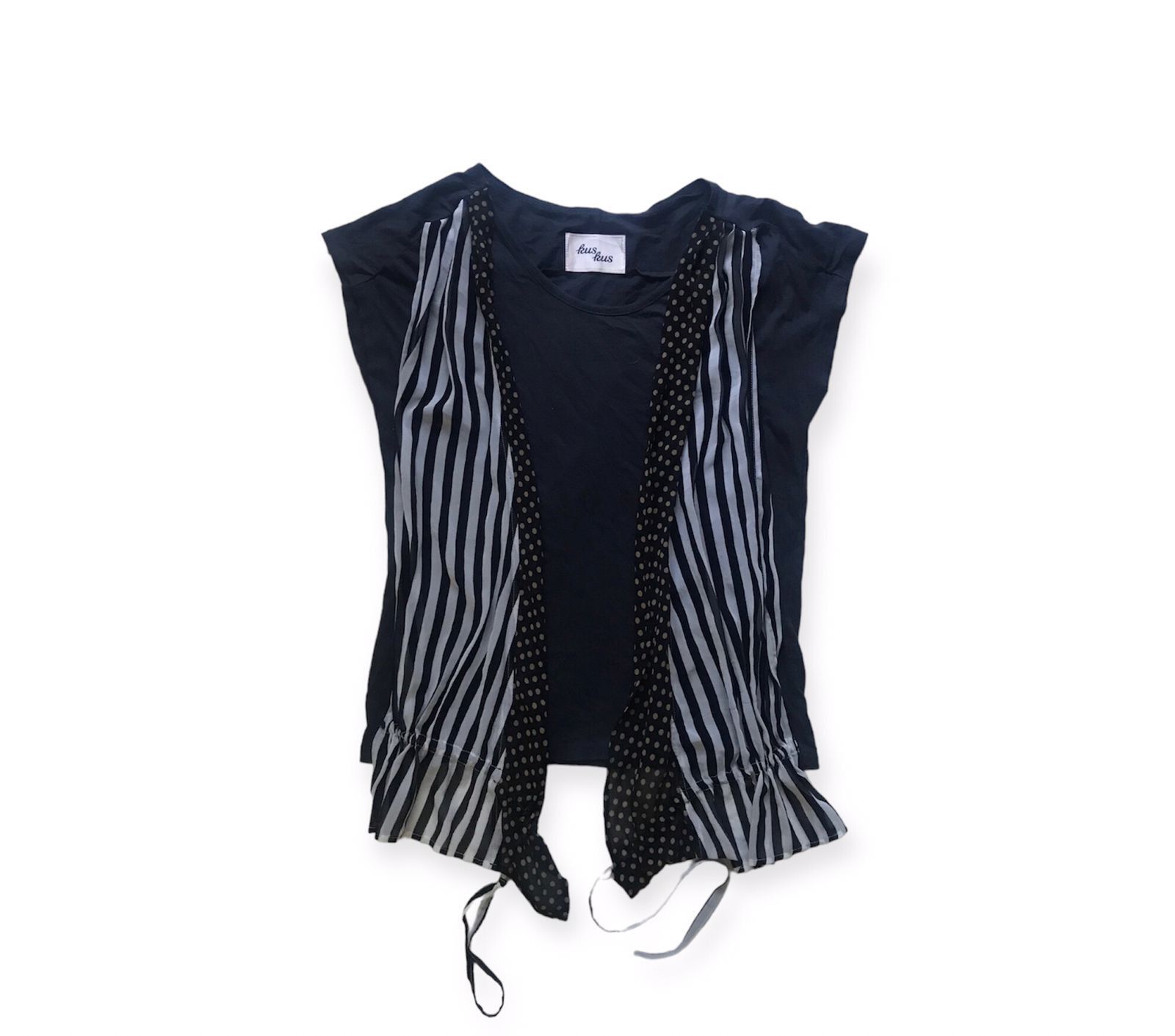 image of Vintage! Kus Kus By Issey Miyake T-Shirts in Blue, Women's (Size Medium)