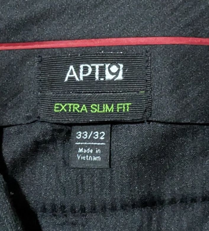 Apt. 9 APT.9 men's extra slim dress pants NWT Size US 33 - 6 Thumbnail