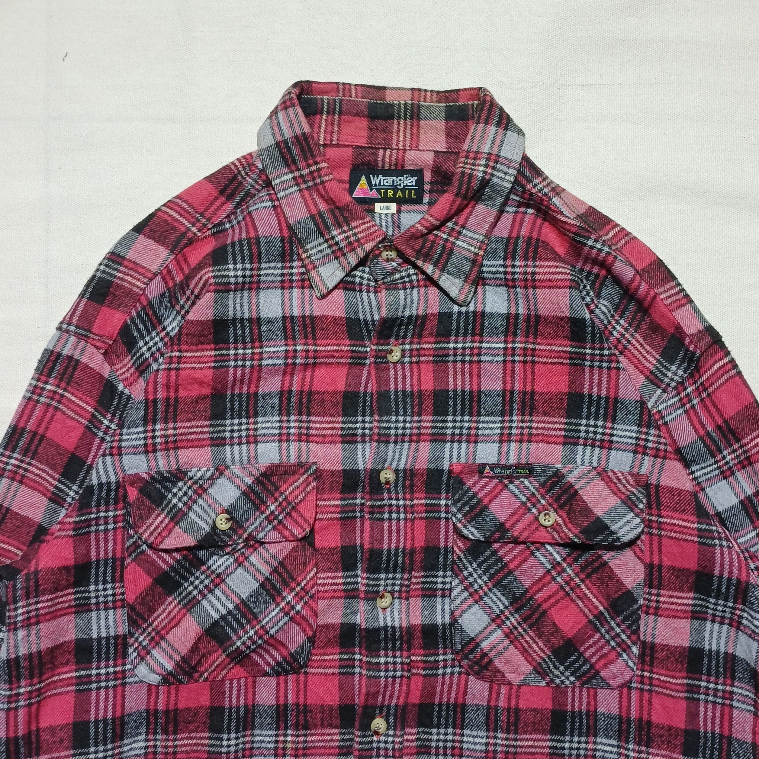 Wrangler Vintage Wrangler Trail Flannel Shirt Size US L / EU 52-54 / 3 - 2 Thumbnail