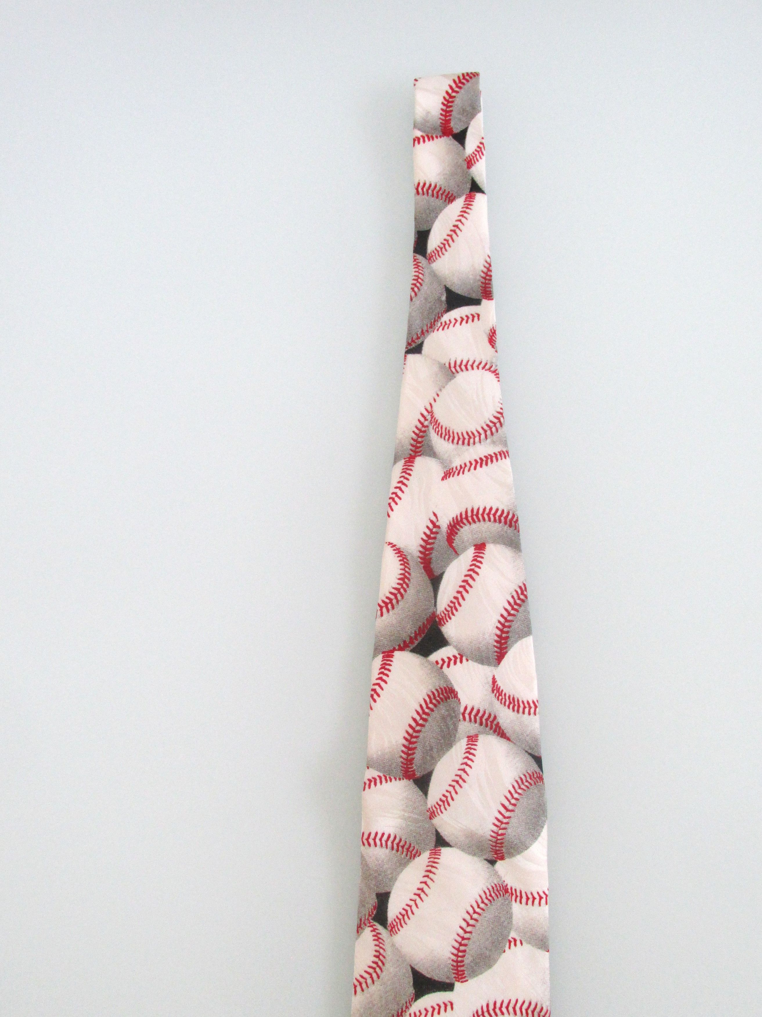 Ralph Marlin Vintage Ralph Marlin (NWOT) Baseball Men's Silk Tie Size ONE SIZE - 3 Thumbnail