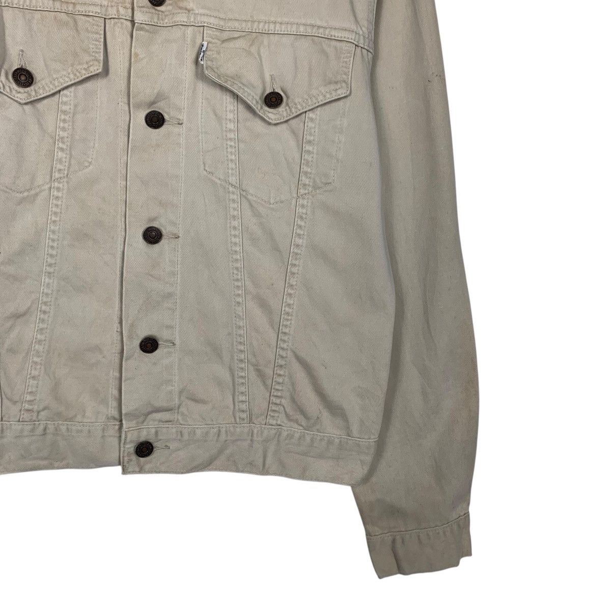Levi's White Levis Trucker Jacket Size US S / EU 44-46 / 1 - 4 Thumbnail