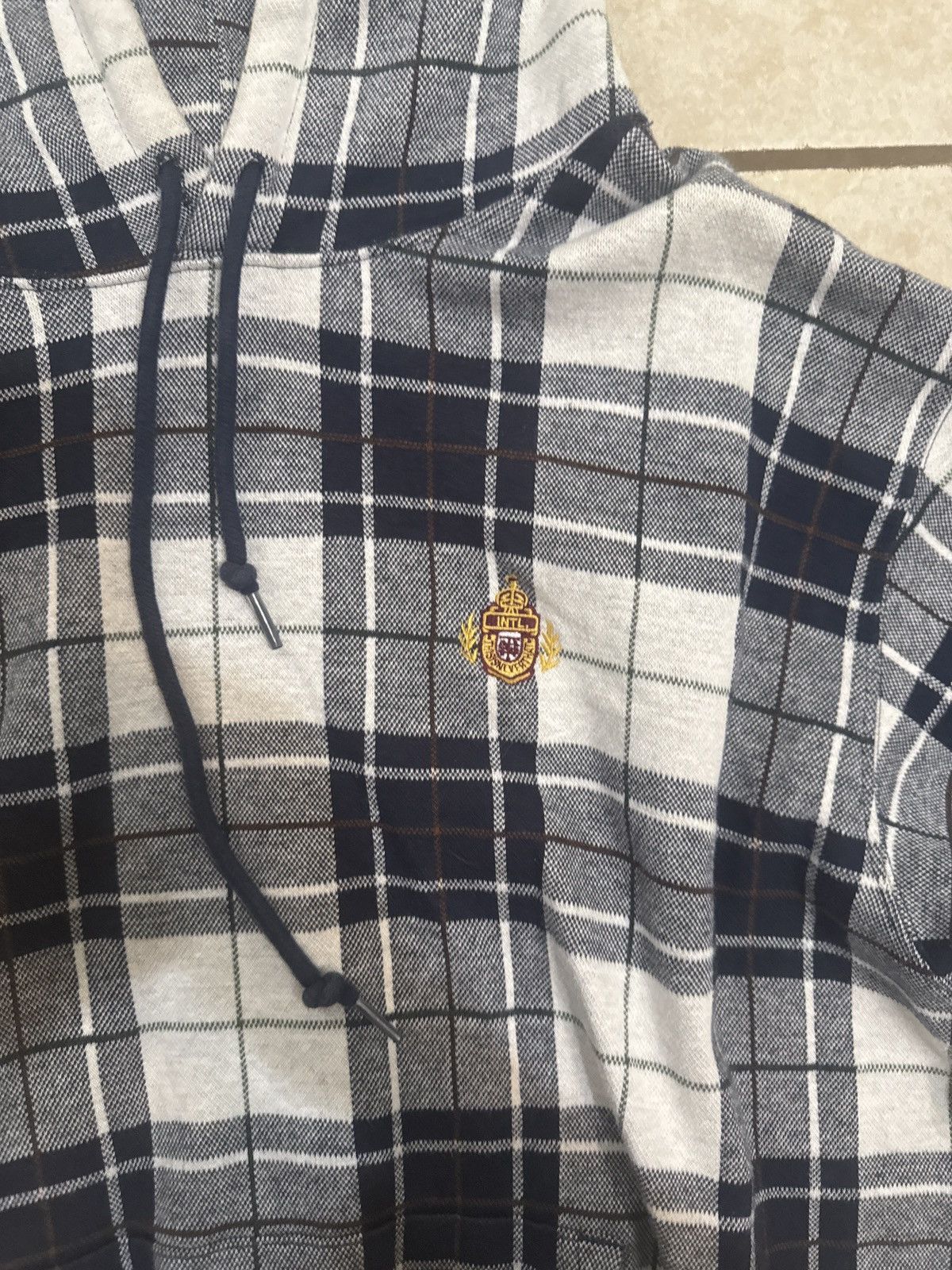 thisisneverthat Jacquard tartan plaid hoodie Size US L / EU 52-54 / 3 - 4 Thumbnail