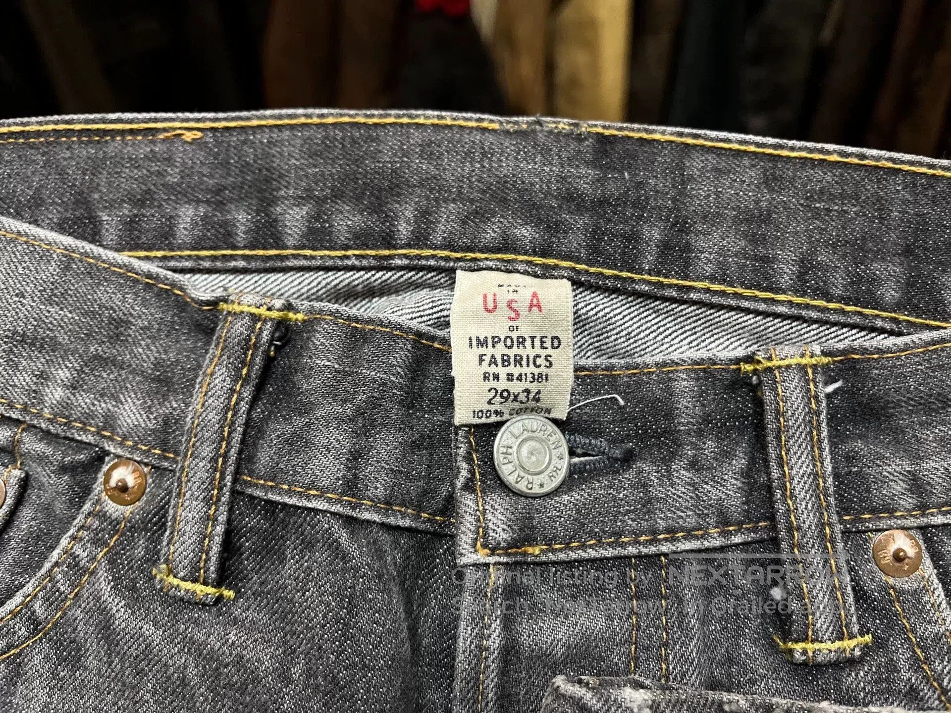 RRL Ralph Lauren vintage straight leg denim jeans by RRL. Size US 29 - 3 Thumbnail