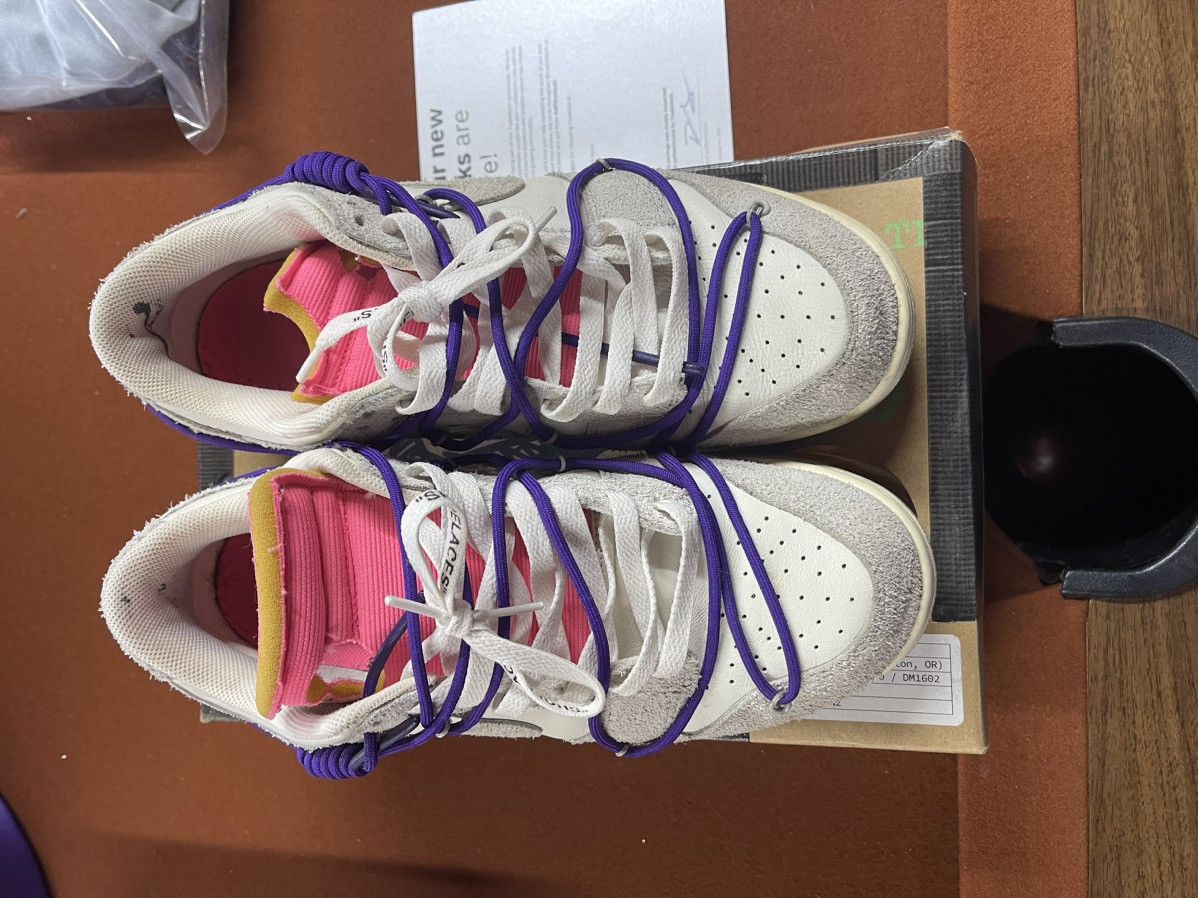 Nike × Off-White Off white Nike dunk “Lot 15 of 50” Size US 10.5 / EU 43-44 - 4 Thumbnail