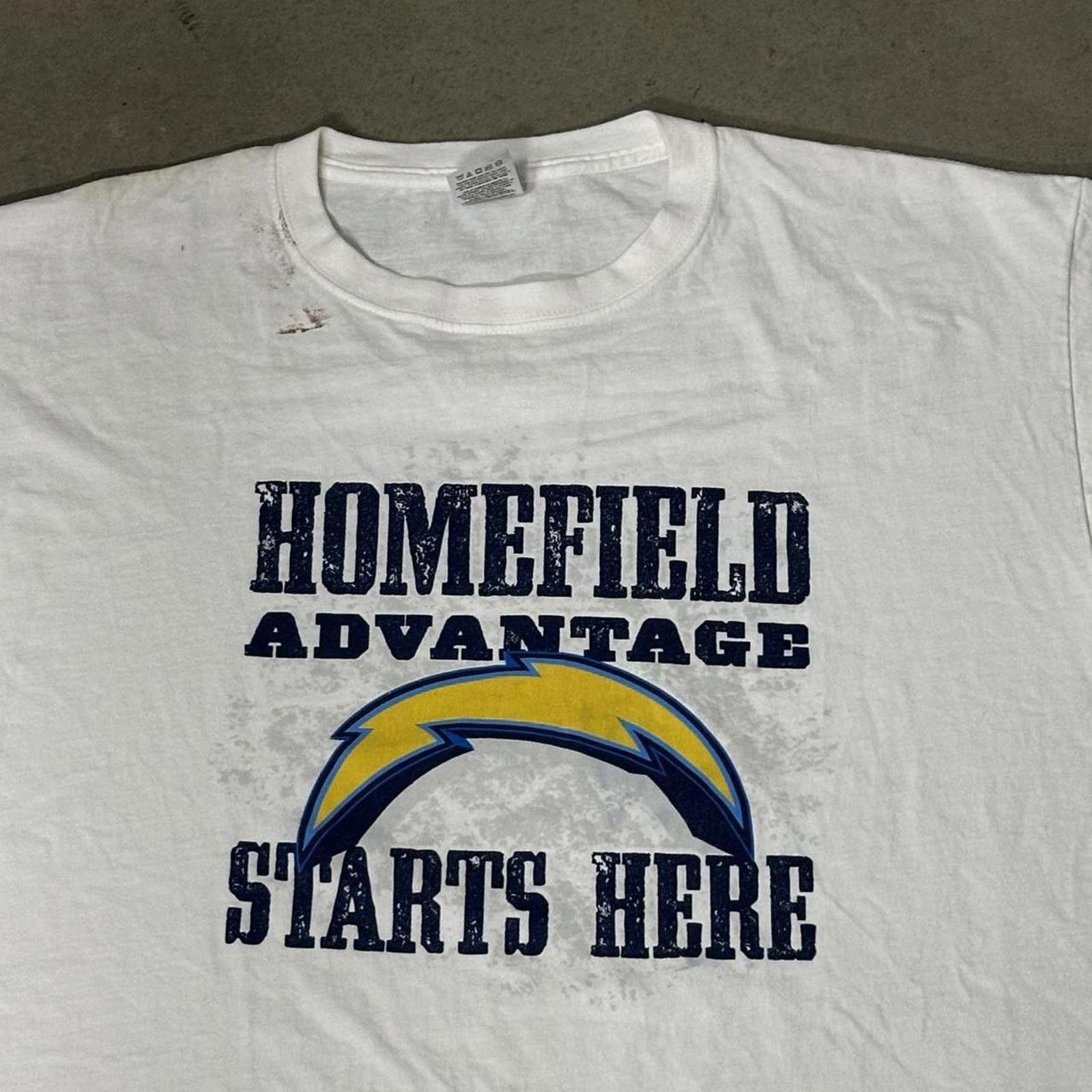 Fruit Of The Loom Vintage San Diego Chargers Homefield White Graphic Tee Size ONE SIZE - 2 Thumbnail