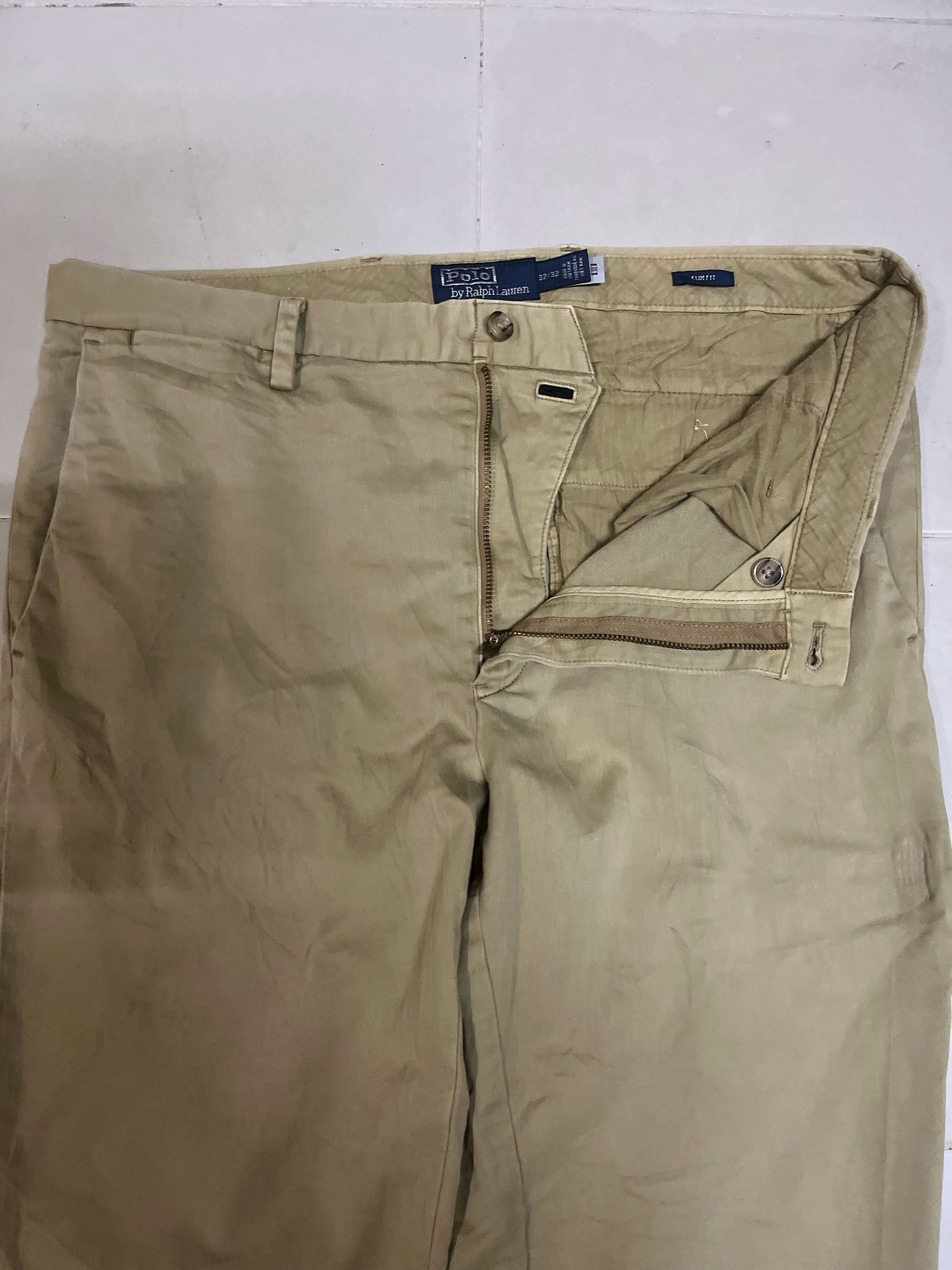 Designer × Polo Ralph Lauren Polo Ralph Lauren Slim Fit Trousers Menswear Size US 34 / EU 50 - 3 Thumbnail