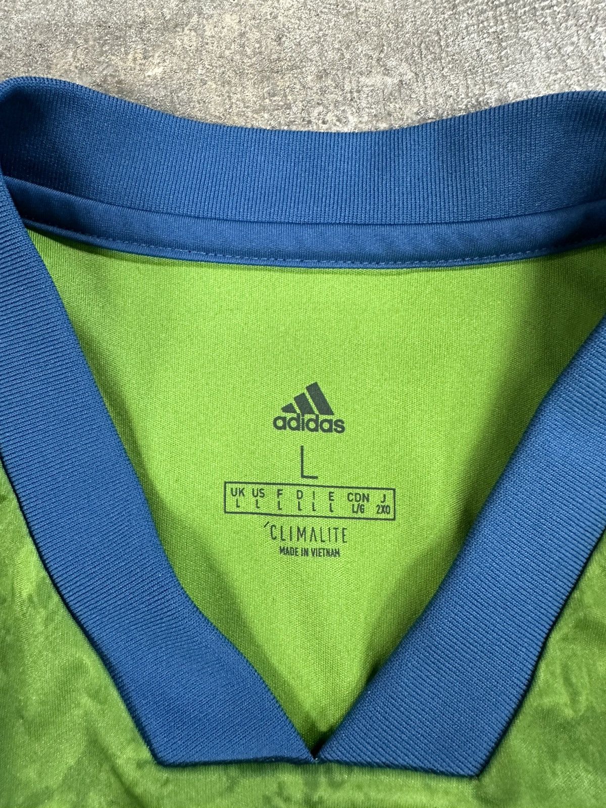 Adidas 2018 Adidas Seattle Sounders Soccer Jersey Kit Maglia Size US L / EU 52-54 / 3 - 12 Thumbnail