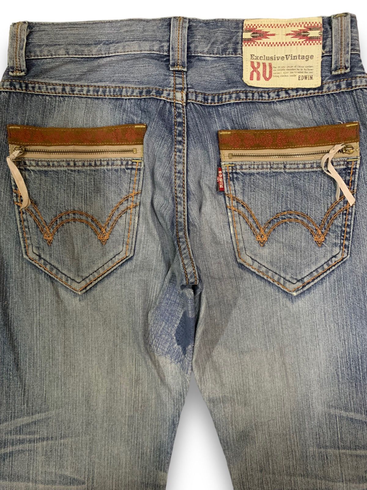 Edwin Vintage Edwin XV Classic Cowboy Style Baggy Distressed Jeans Size US 32 / EU 48 - 11 Thumbnail