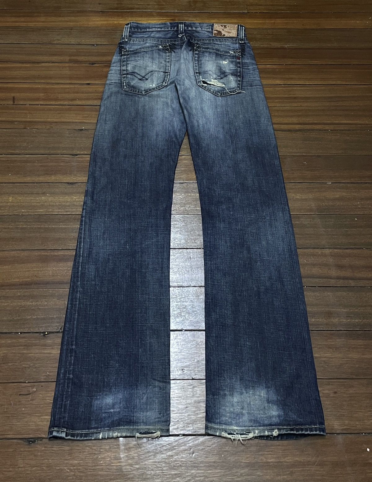 Replay Rare Design Vintage Brand Replay Distressed Jeans 1990s Size US 33 - 2 Thumbnail