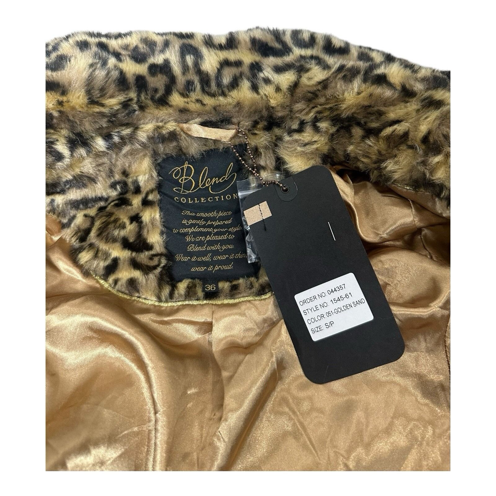 Other Vintage Leopard Faux Fur Coat Women's Y2K Jacket Size S / US 4 / IT 40 - 3 Thumbnail