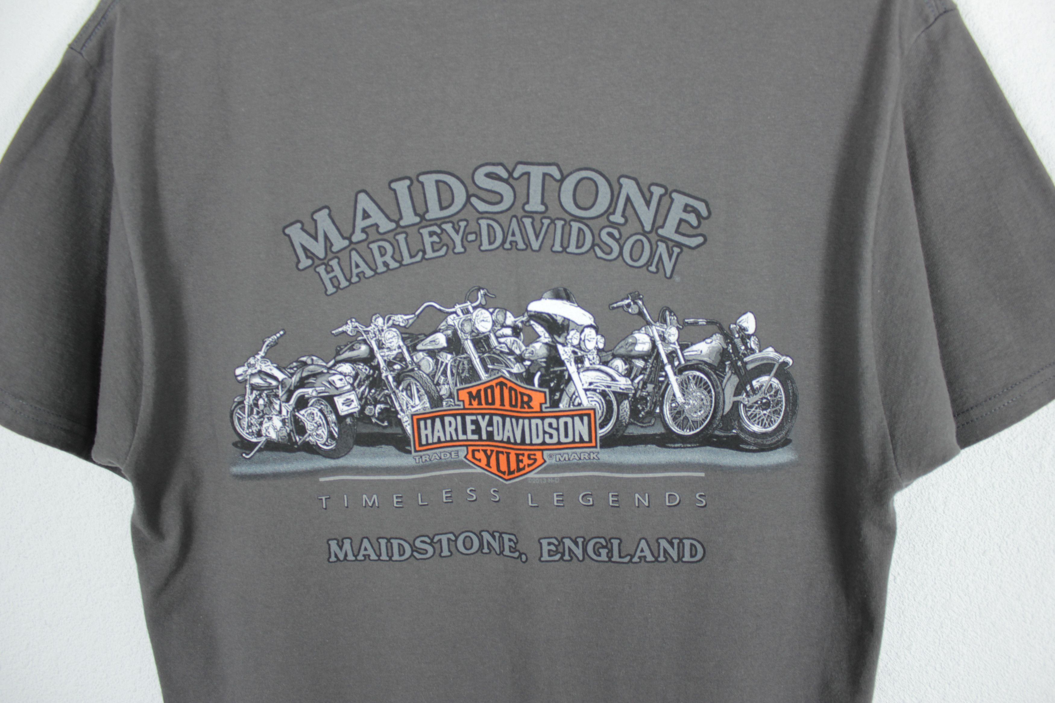 Harley Davidson × West Coast Choppers Harley Davidson Maidstone England Reversible Graphic Tee NZ Size US M / EU 48-50 / 2 - 6 Thumbnail