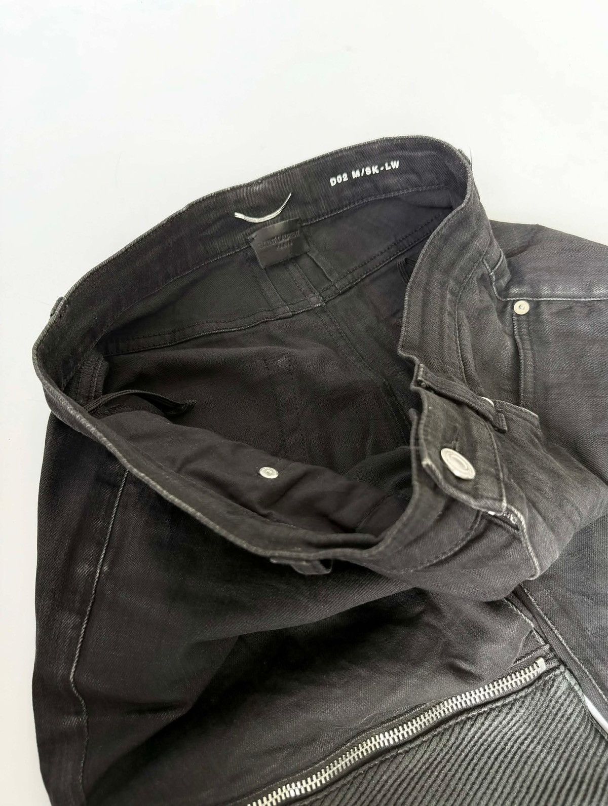 Saint Laurent Paris Saint Laurent by Hedi Slimane S/S16 Biker Denim Pants Size US 31 - 7 Thumbnail