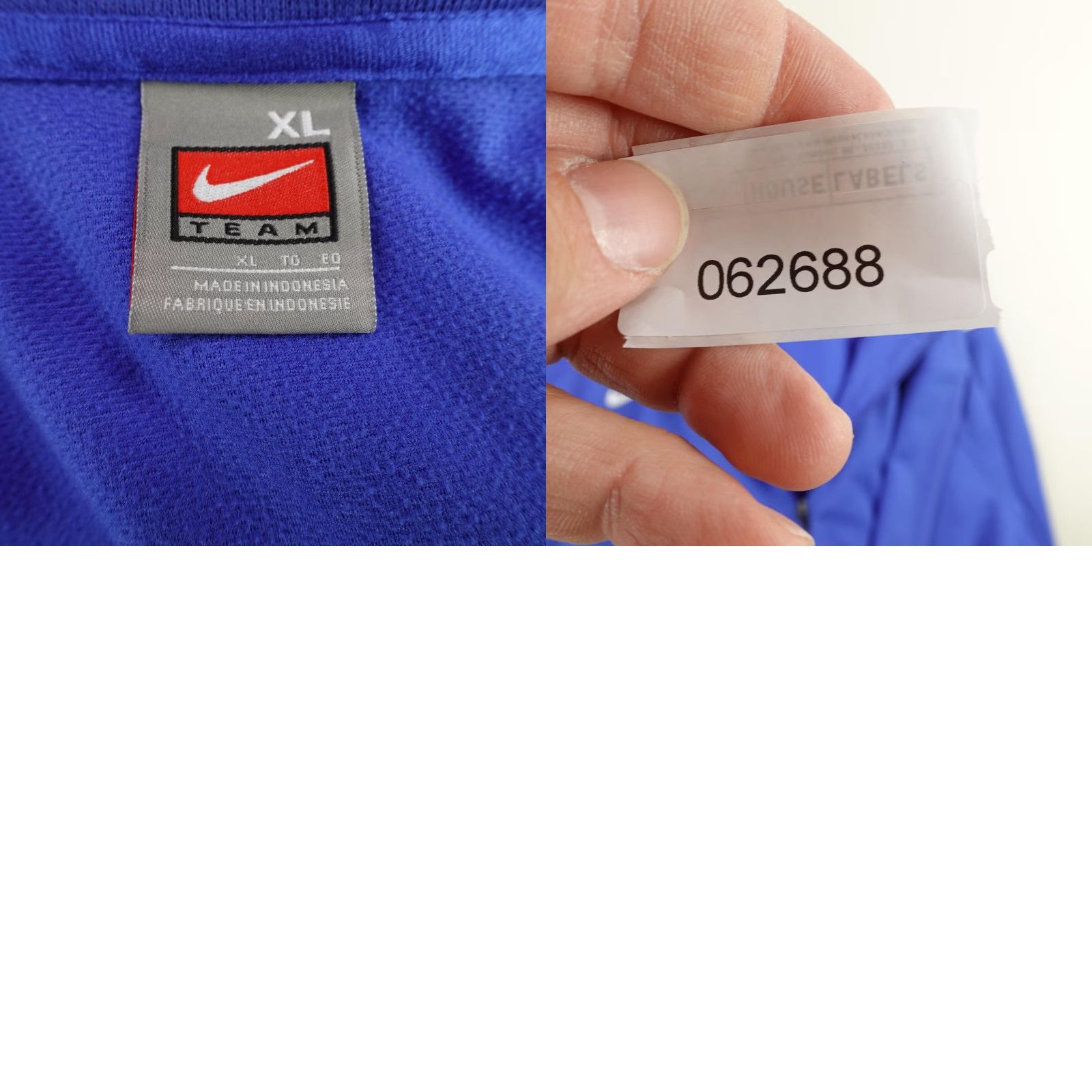 Nike VINTAGE Nike Jacket Mens XL Blue Team Track Coat Full Zip Up Swoosh Athletic Y2K Size US XL / EU 56 / 4 - 8 Thumbnail
