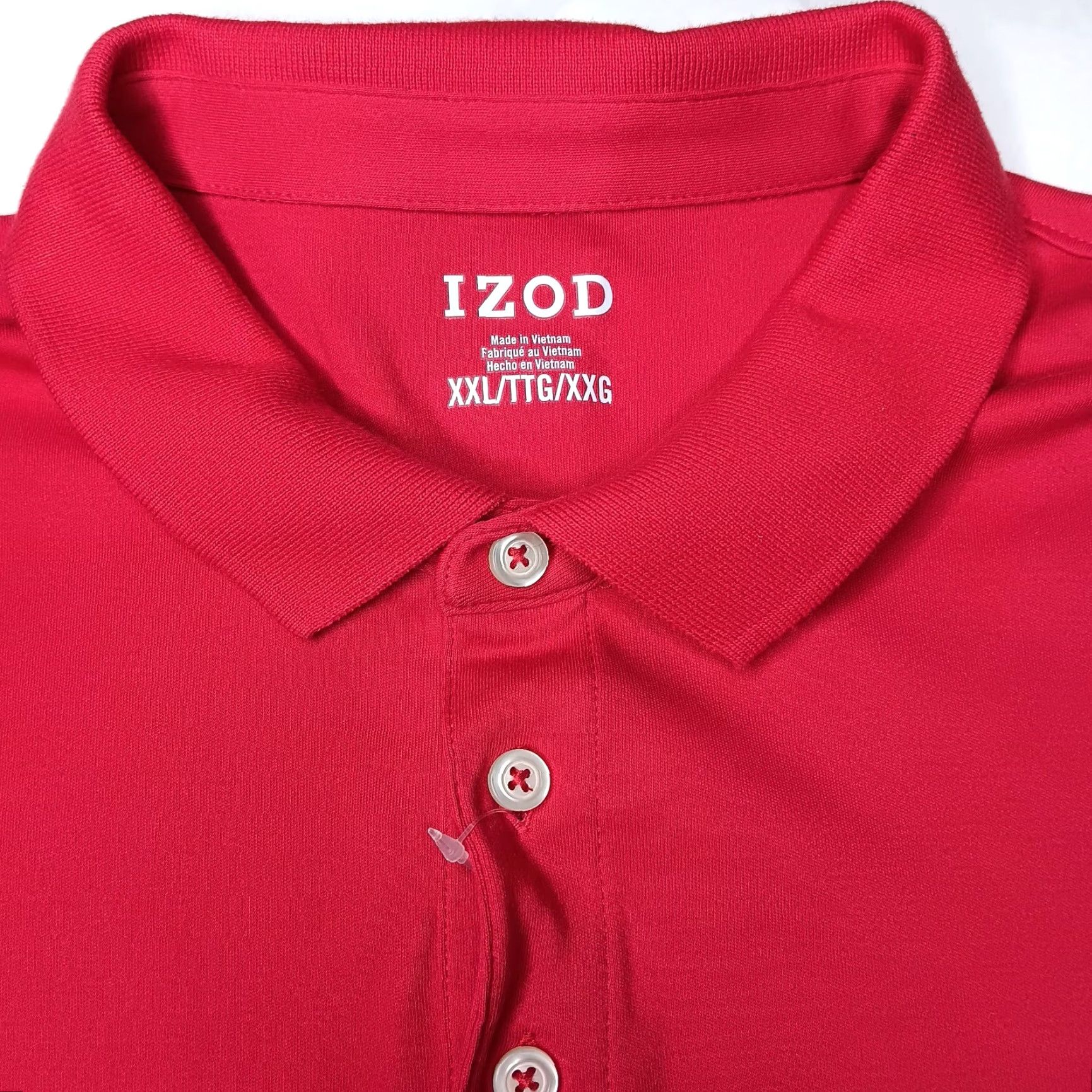 Izod IZOD Vintage Red Polo Shirt Mens XXL Cool Windward Golf Activewear Cotton Knit Preppy Classic Size US XXL / EU 58 / 5 - 7 Thumbnail