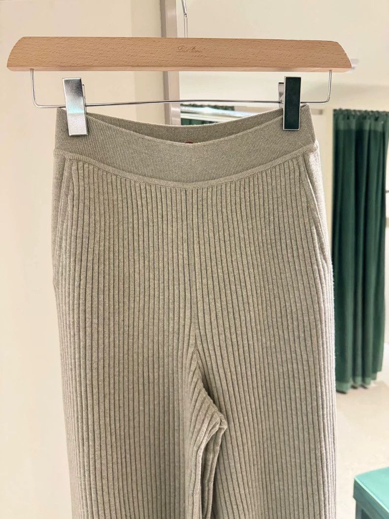 Loro Piana LORO PIANA sizeS Ms.Green tone knitted cashmere pants 100%b Size 31" - 2 Thumbnail