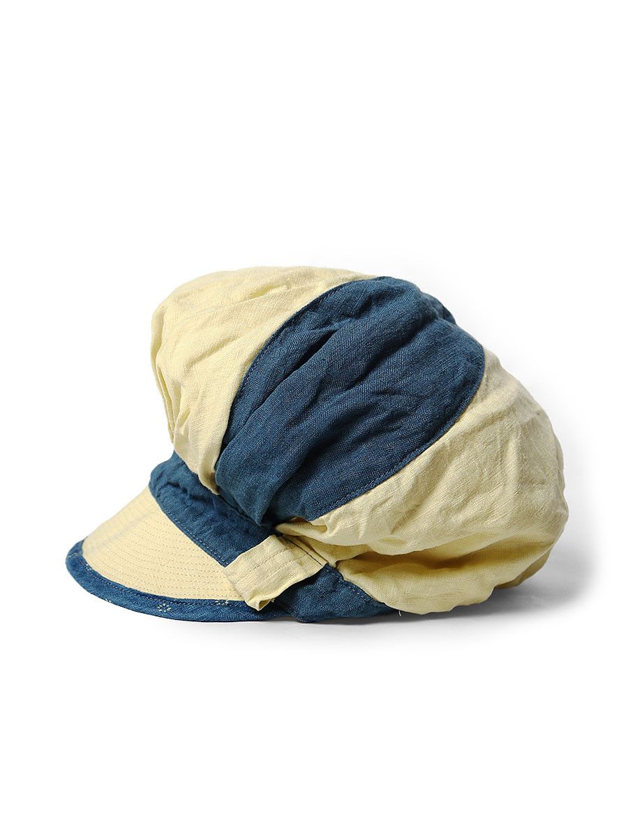 Kapital Kapital Linen 2TONE PIZZA HAT Size ONE SIZE - 3 Thumbnail