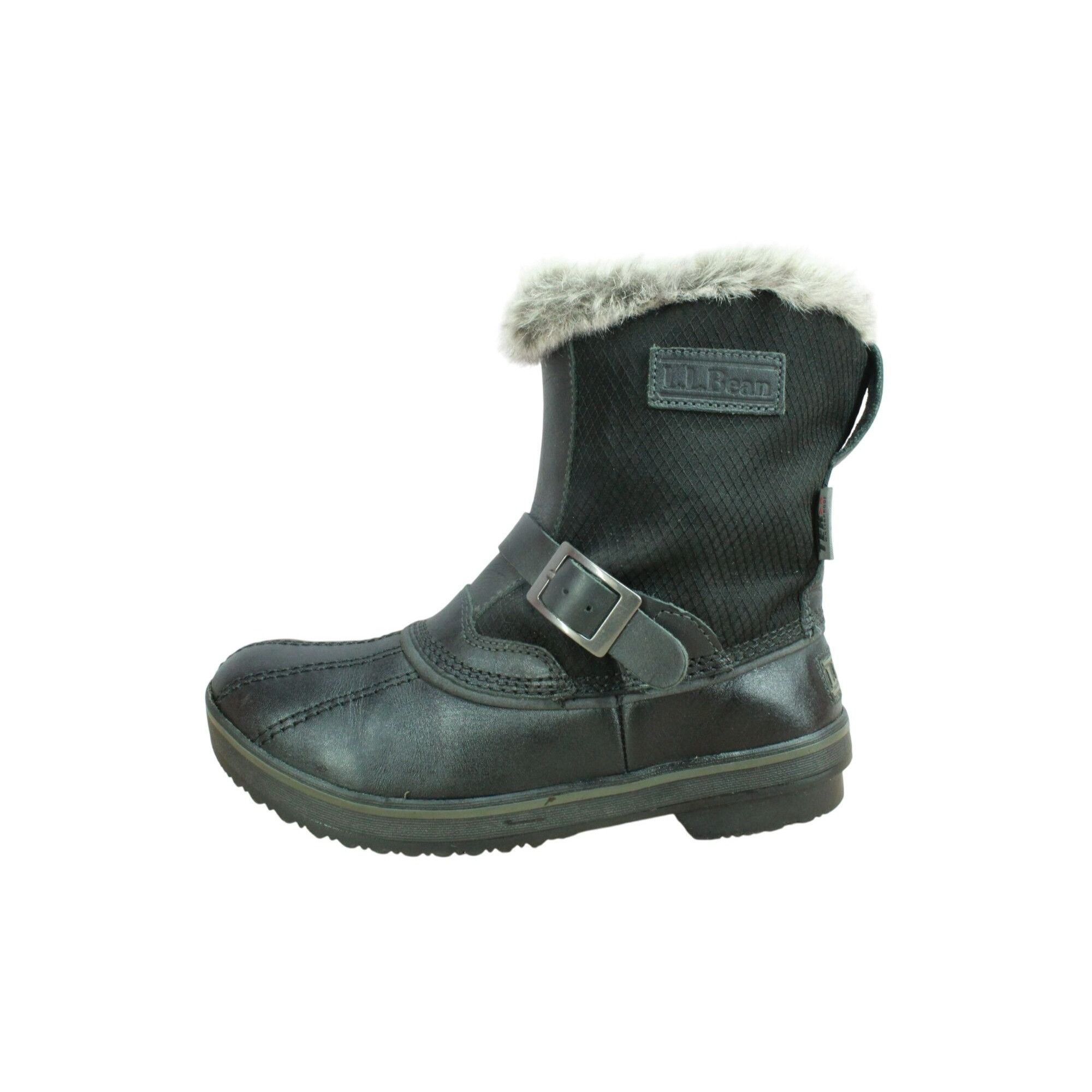 L.L. Bean LL Bean Rangley Black Waterproof Insulated Snow Boots Size US 7 / IT 37 - 1 Thumbnail