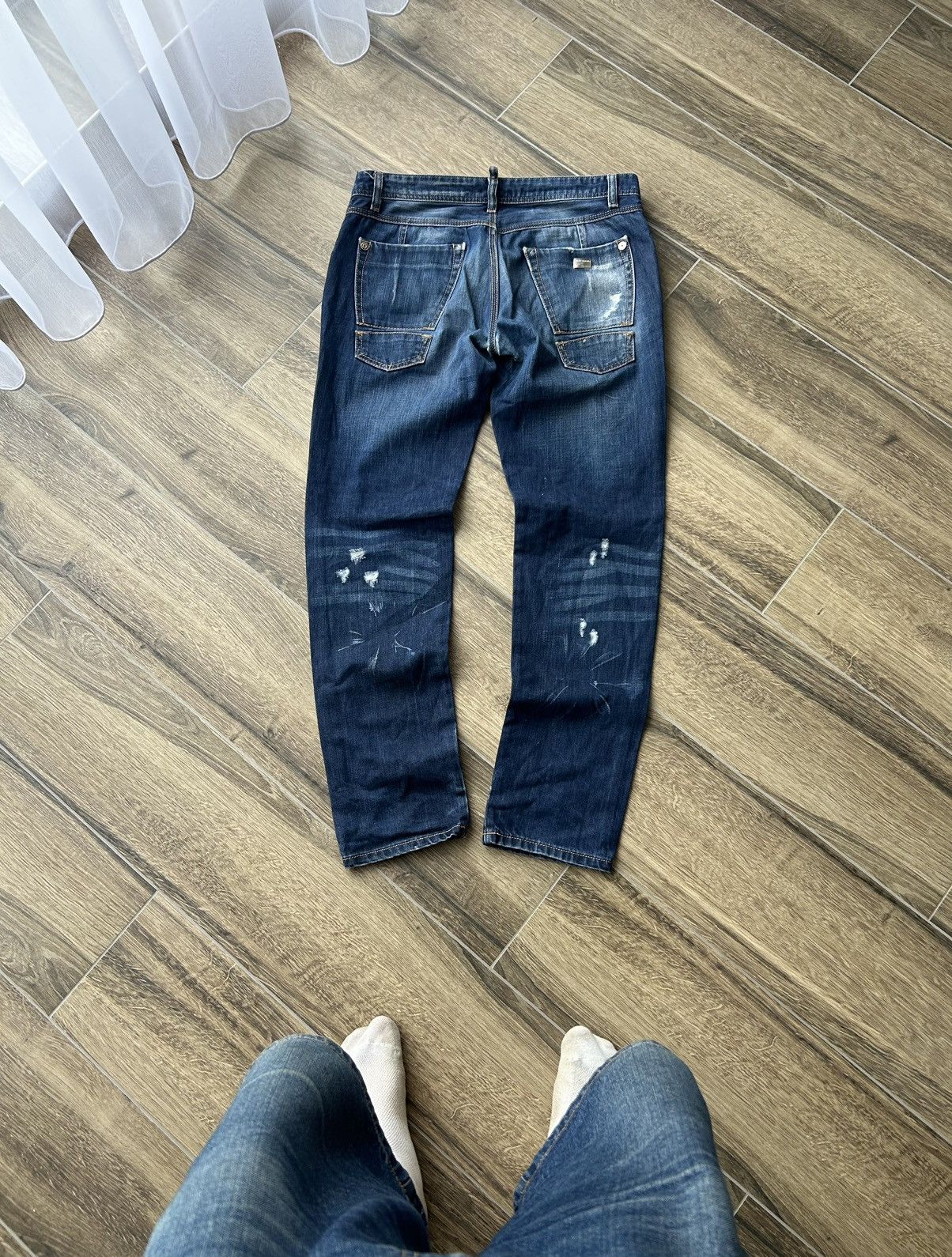 Japanese Brand × Takeshy Kurosawa Takeshy Kurosawa distressed denim jeans mens Japanese style Size US 34 / EU 50 - 2 Thumbnail