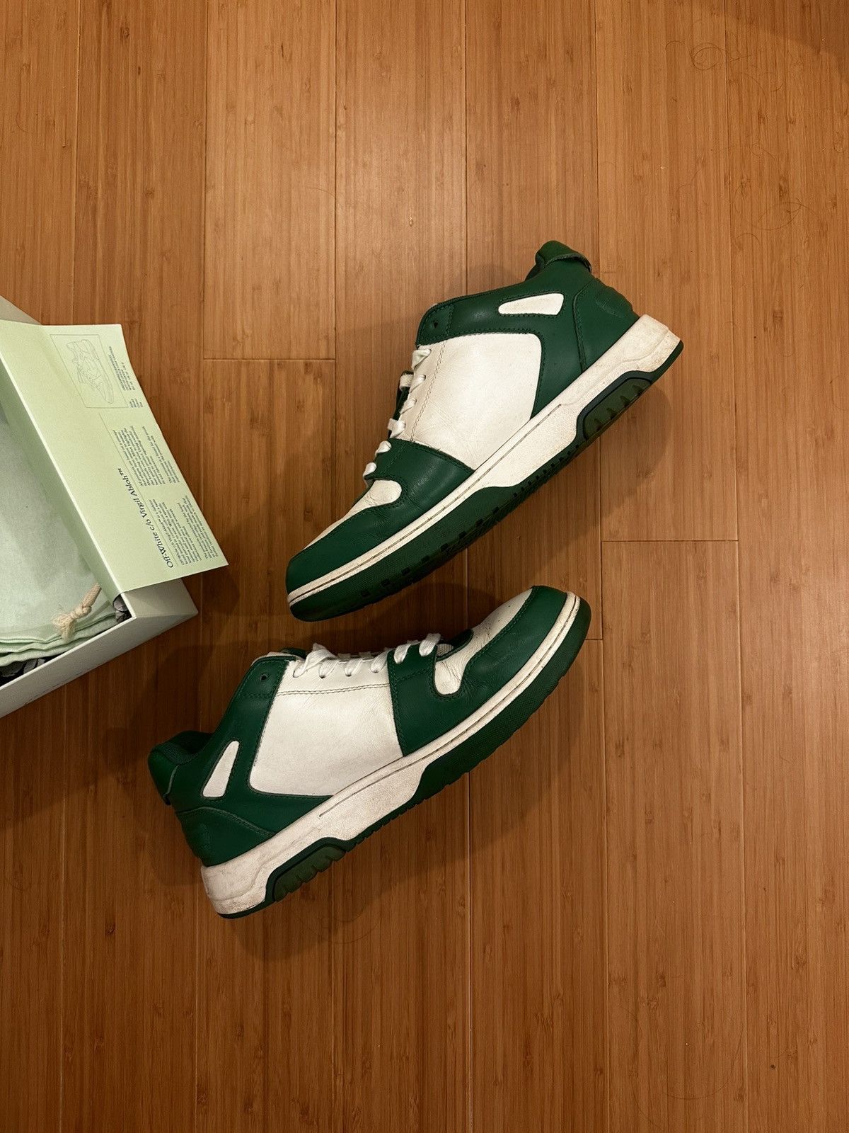 Off-White Off-White Out of Office Leather Sneakers Size US 9 / EU 42 - 2 Thumbnail