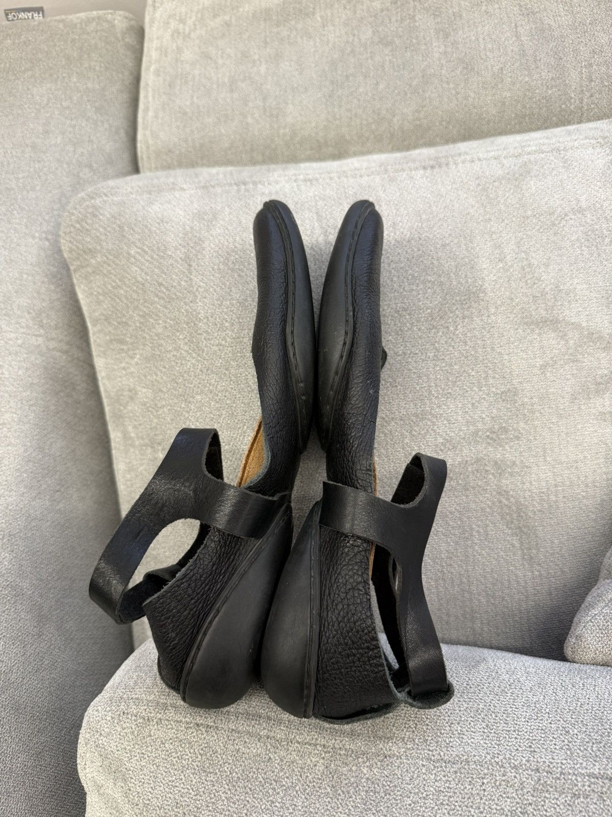 Trippen Rare Trippen Mary Jane Avant Garde Leather Flat Ballet Shoes Size US 10 / IT 40 - 7 Thumbnail