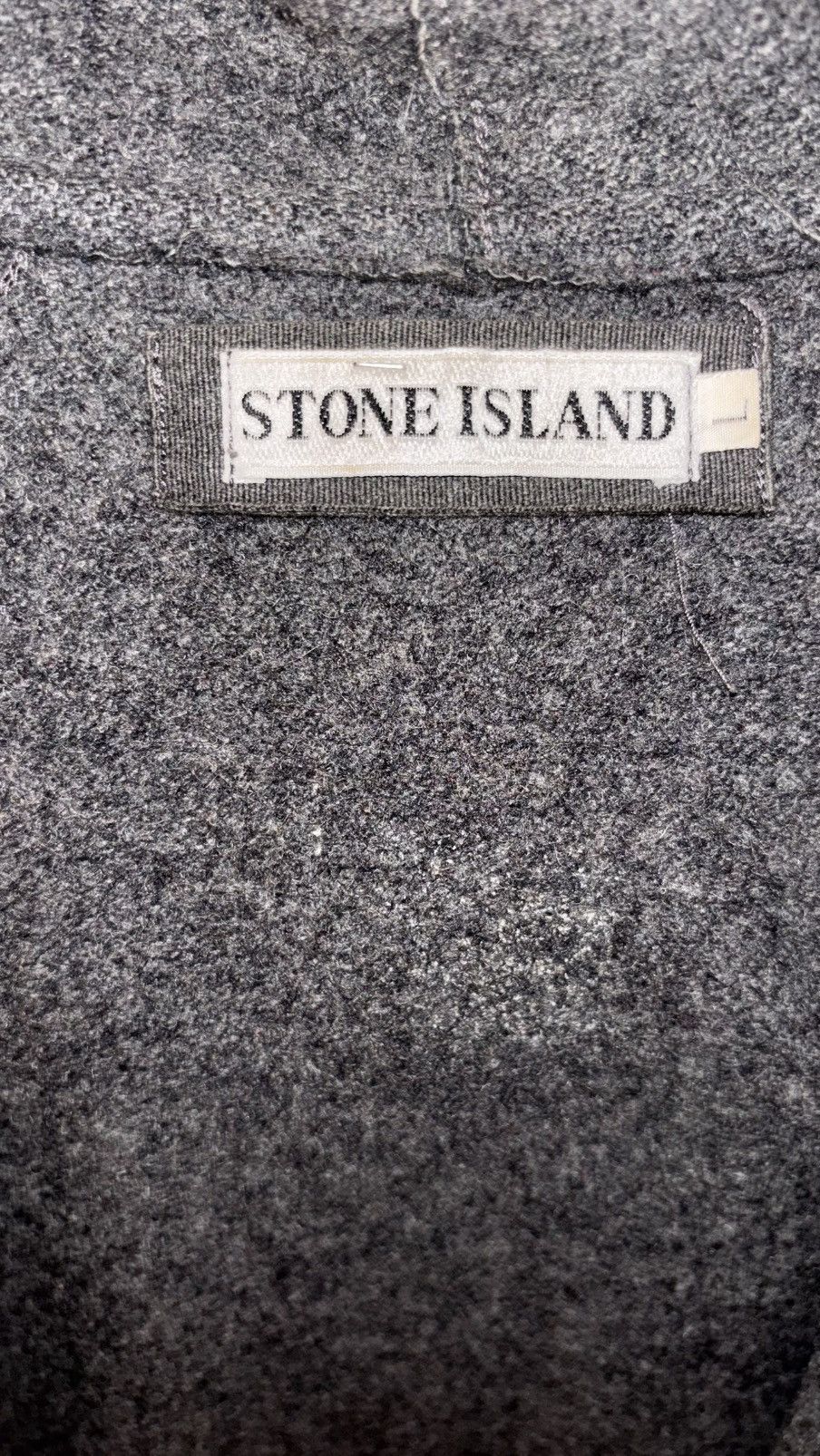 Stone Island Vintage 1990s Stone Island Wool Hooded Jacket Size US L / EU 52-54 / 3 - 4 Thumbnail